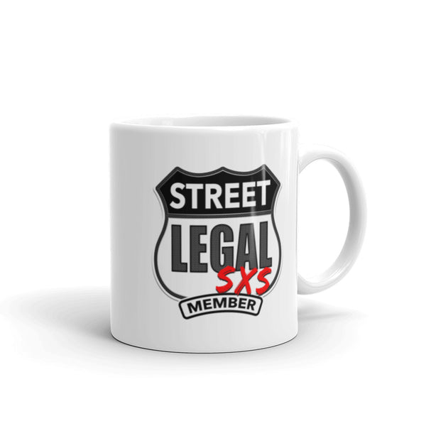 Street Legal SXS - Member Badge - White glossy mug