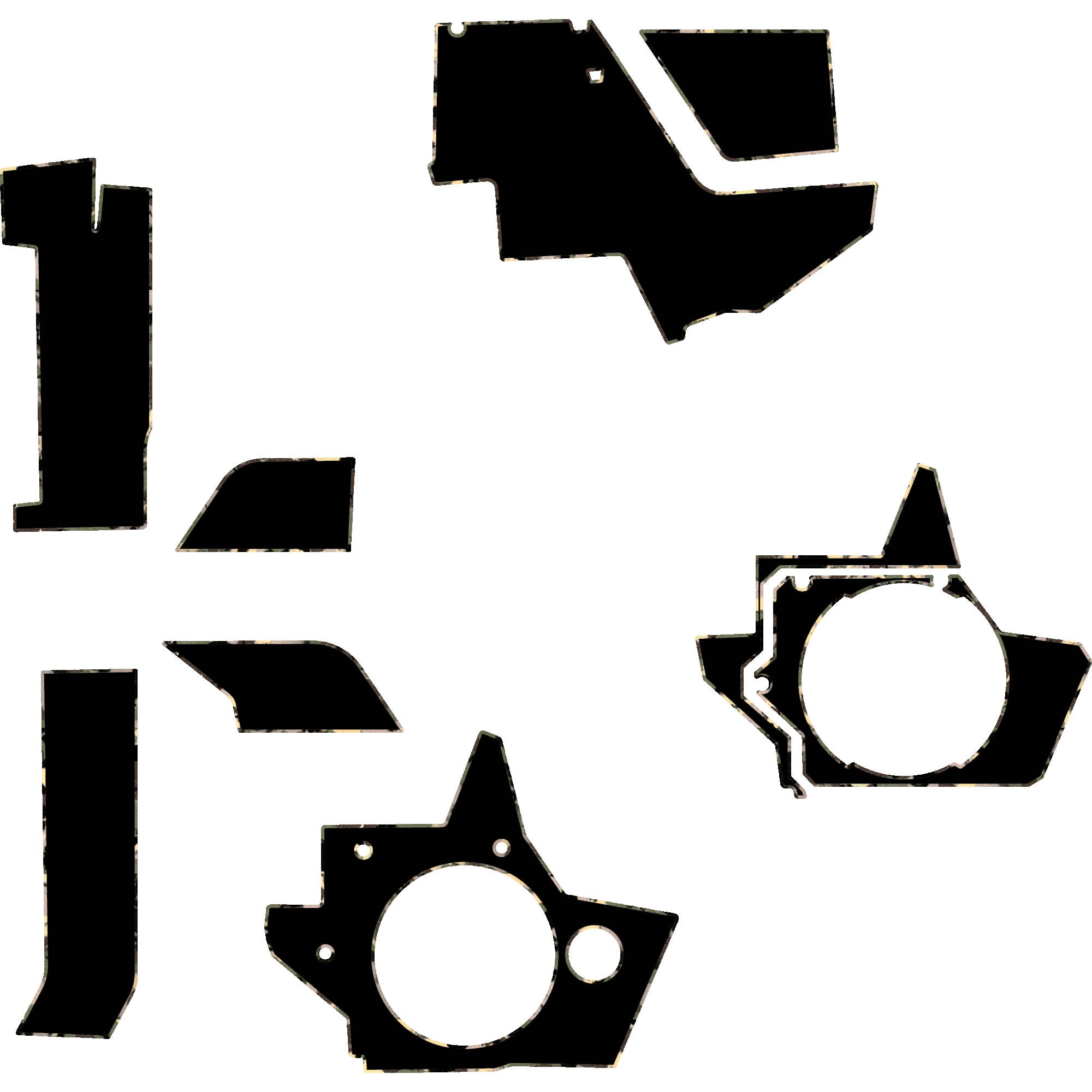 Polaris Xpedition - 2 & 4 Seat Interior Armor Kit - OEM