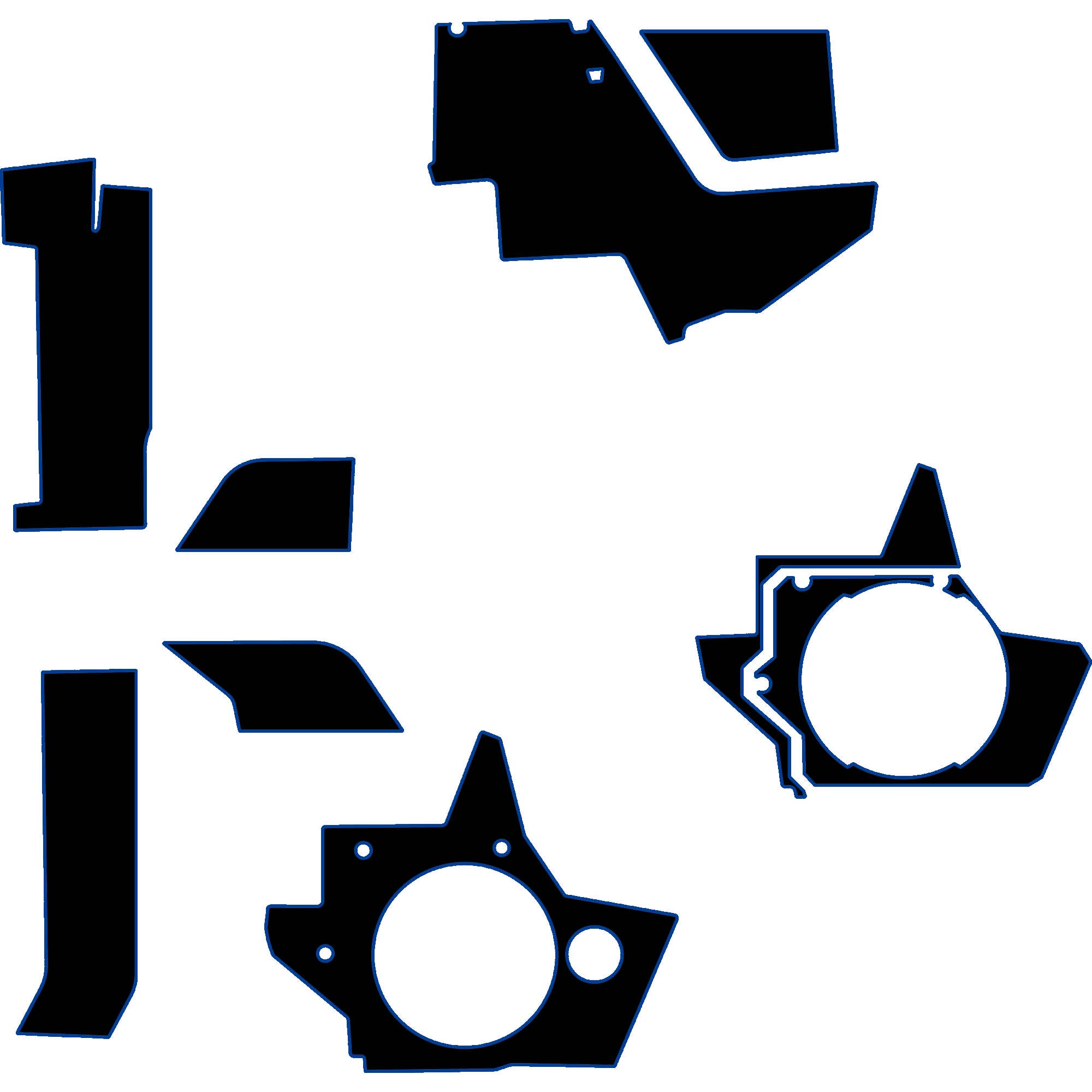 Polaris Xpedition - 2 & 4 Seat Interior Armor Kit - OEM