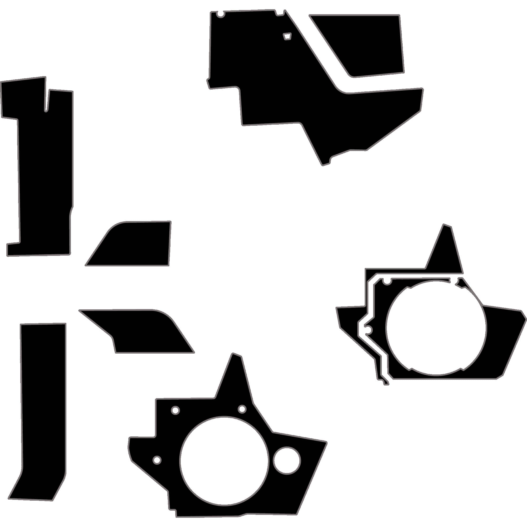 Polaris Xpedition - 2 & 4 Seat Interior Armor Kit - OEM