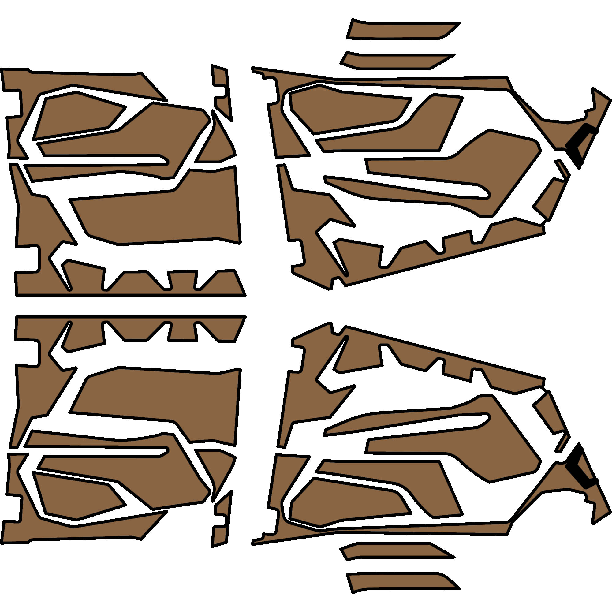 2025 Polaris RZR Pro R - 4 Seat Door Liners - OEM without Door Bags