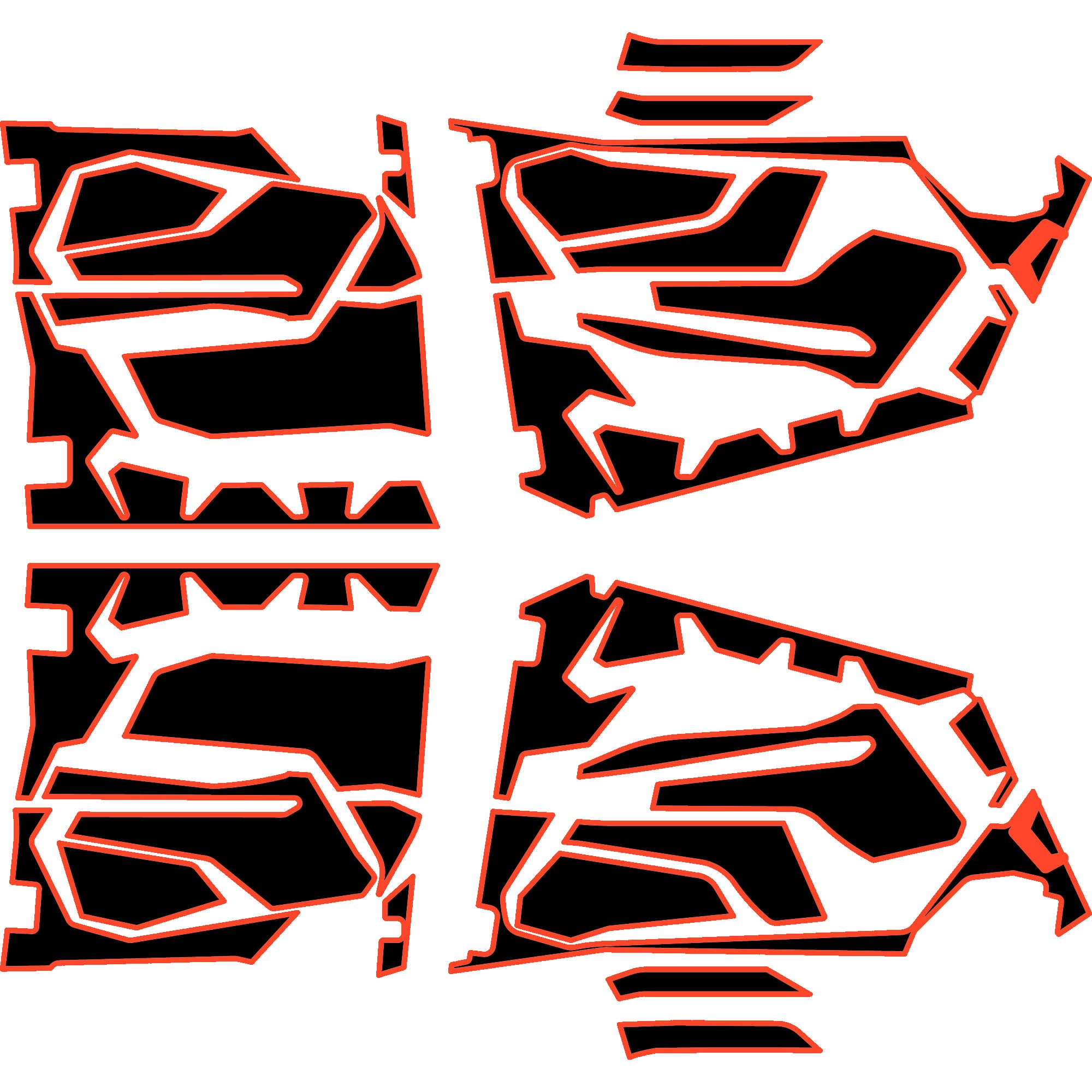 2025 Polaris RZR Pro R - 4 Seat Door Liners - OEM without Door Bags