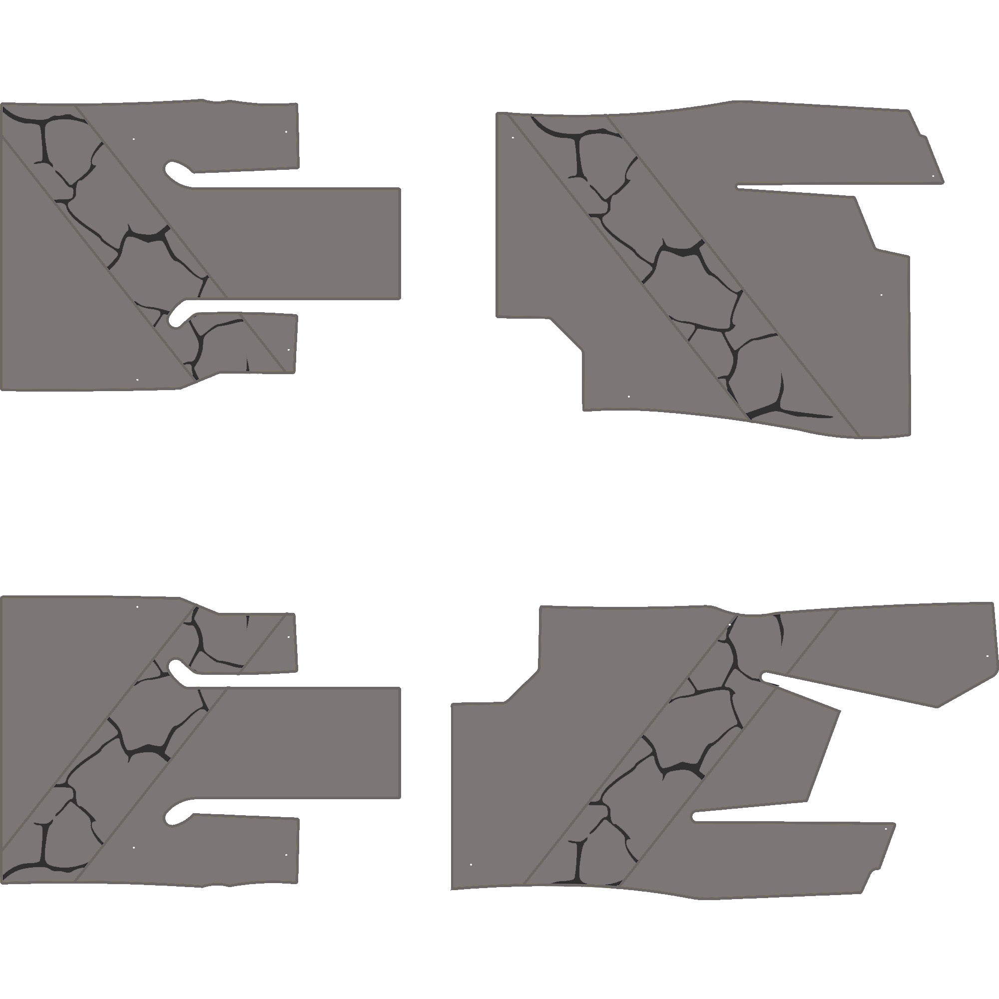 Can-Am Maverick Sport - 4 Seat Floor Mats - OEM