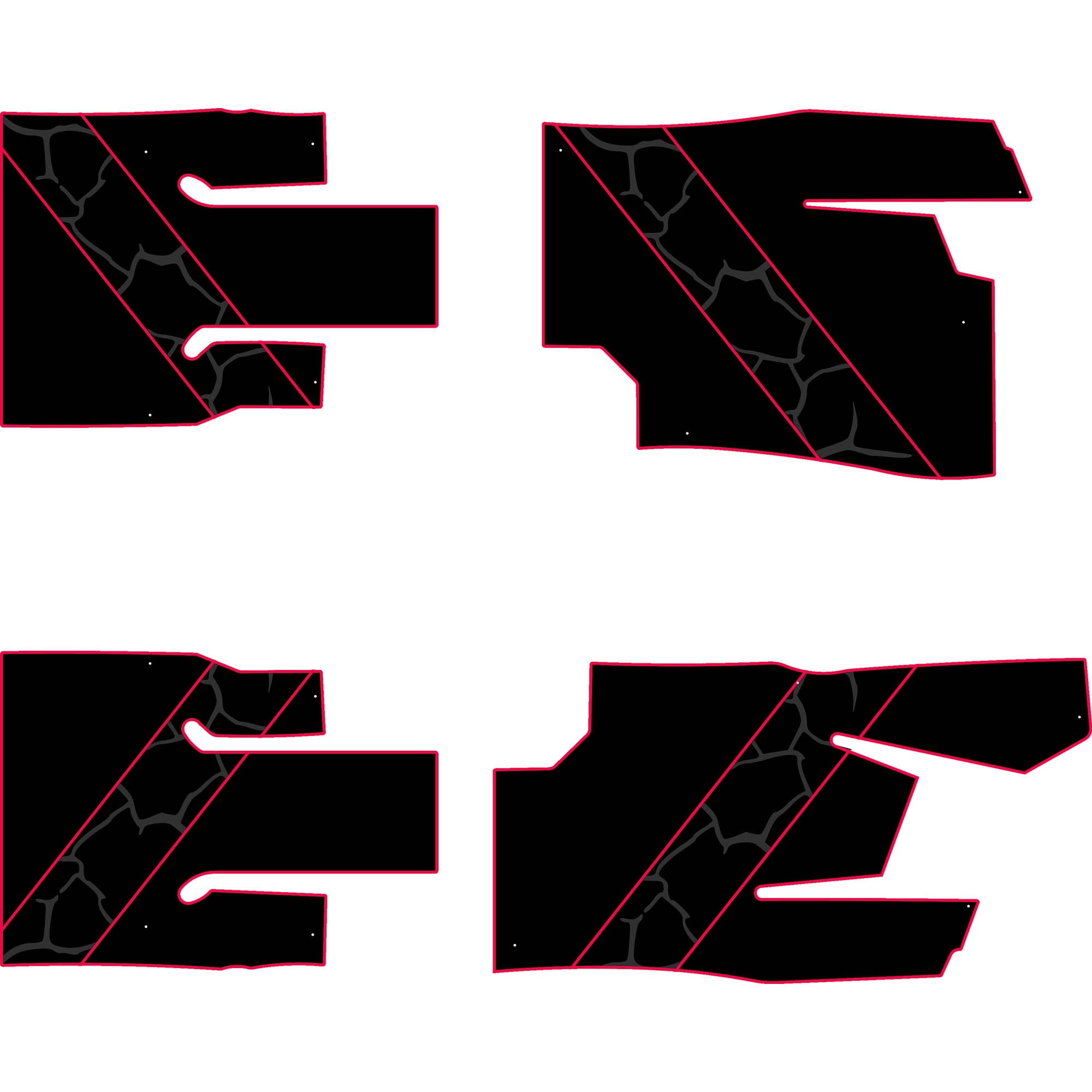 Can-Am Commander - 4 Seat Floor Mats - OEM