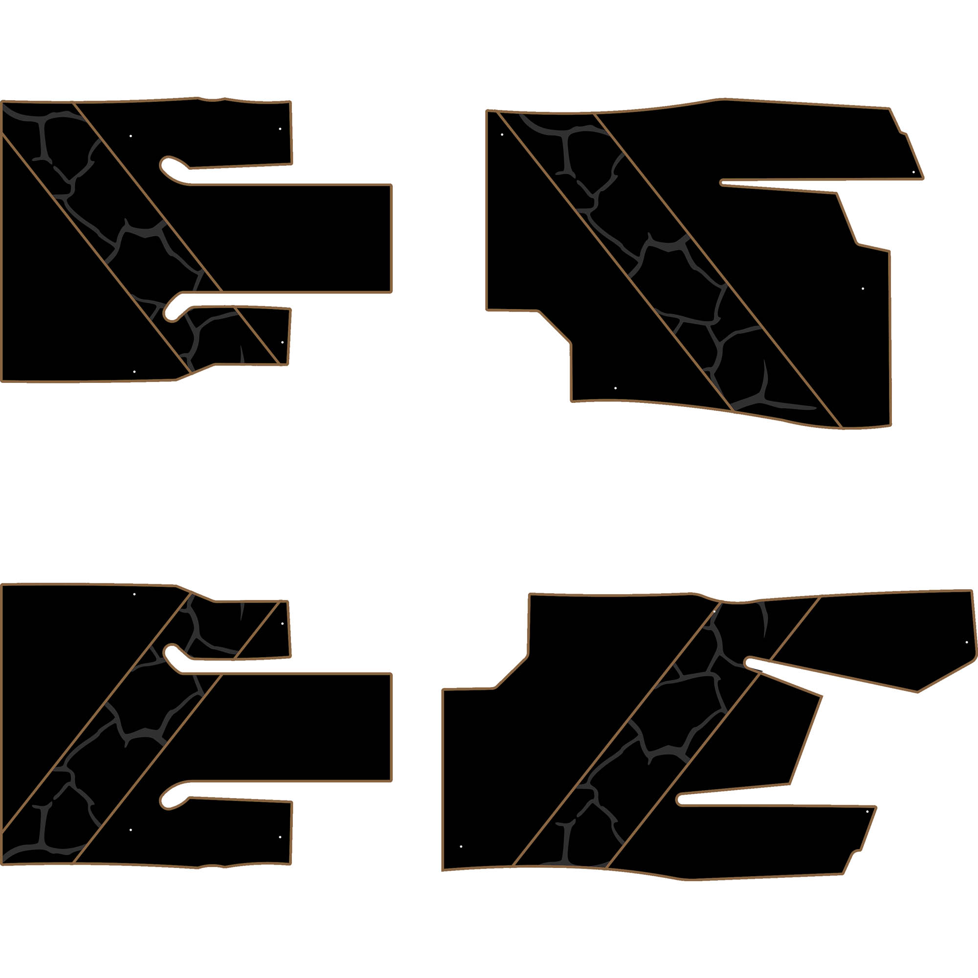 Can-Am Commander - 4 Seat Floor Mats - OEM