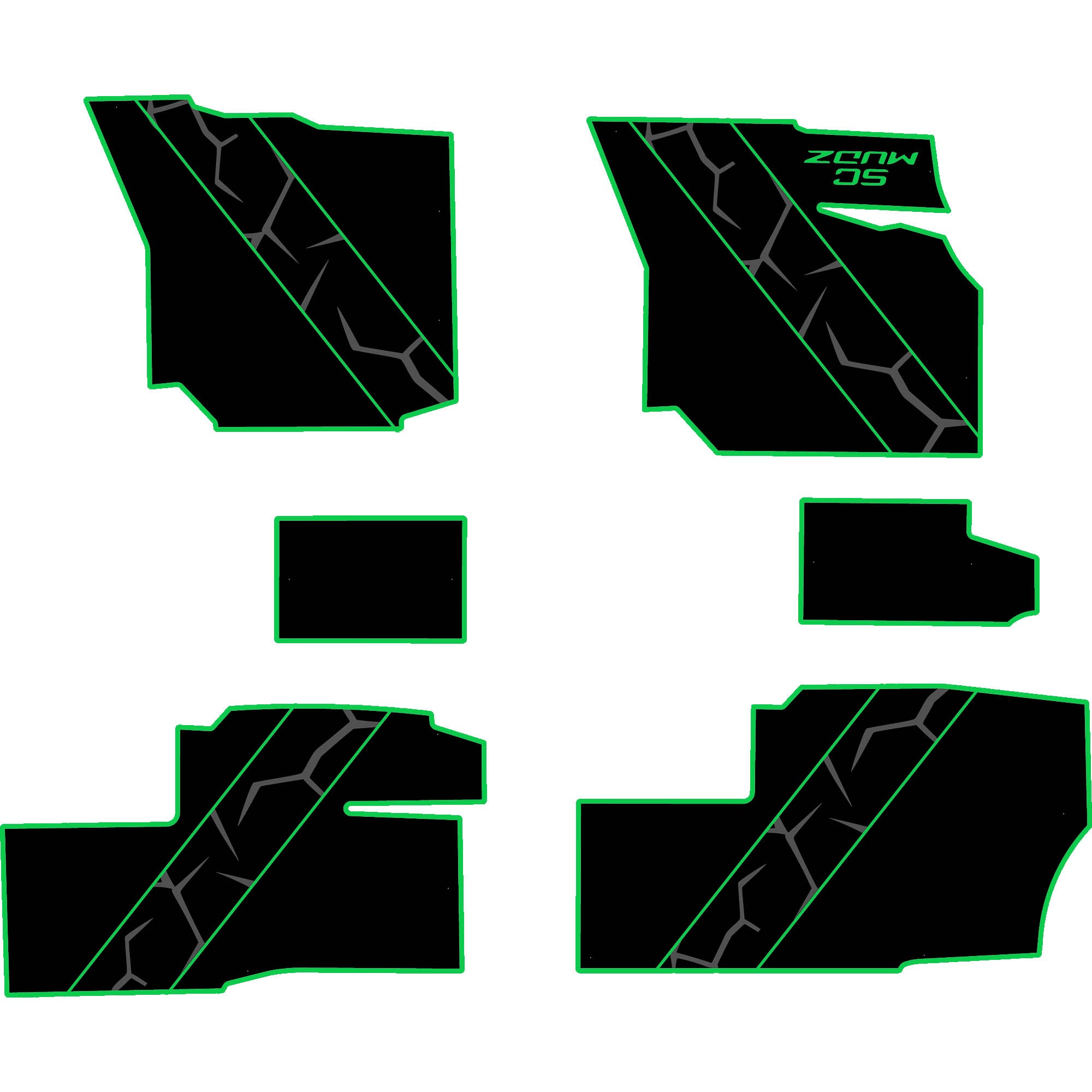 Polaris Ranger 1500 - 4 Seat Floor Mats - OEM