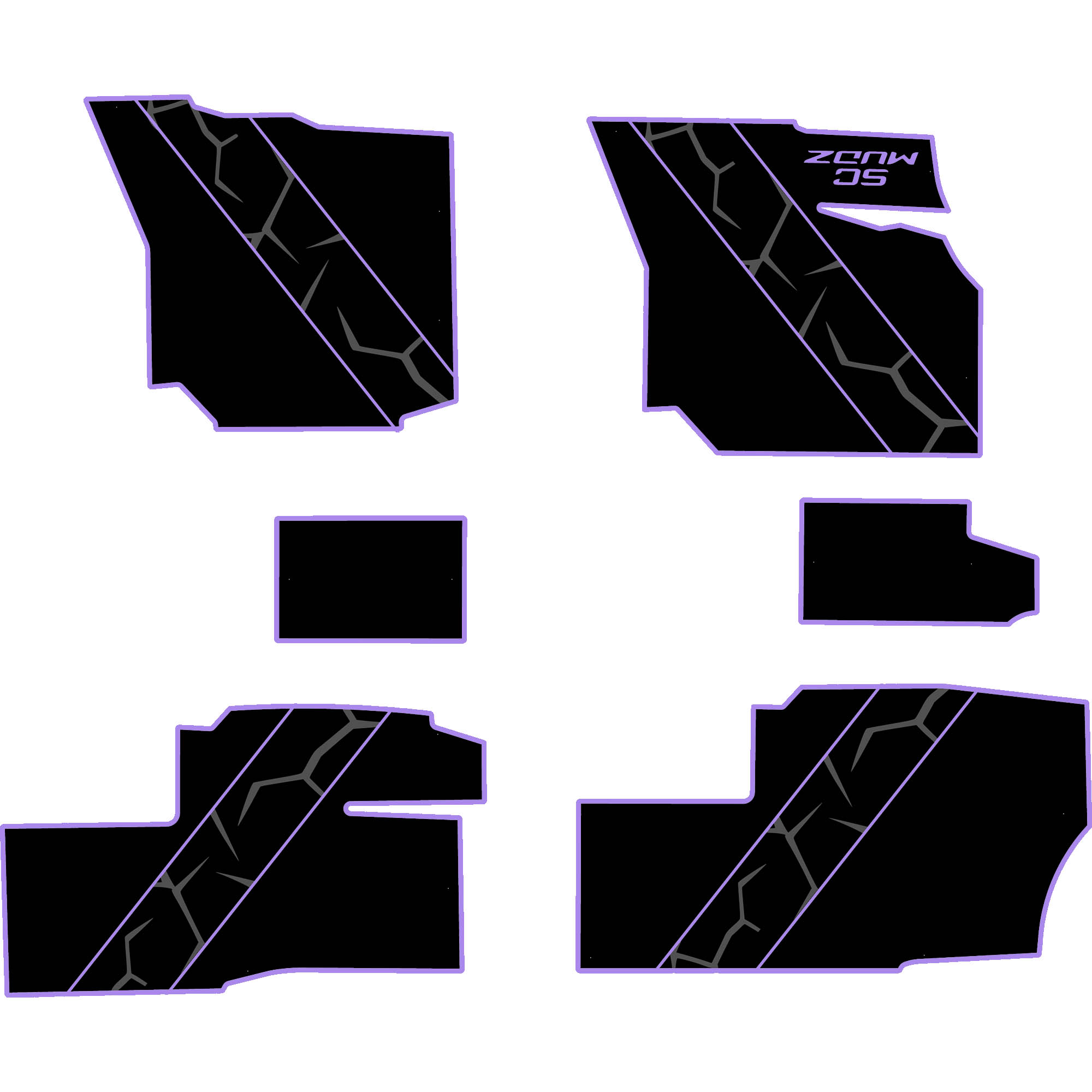 Polaris Ranger 1500 - 4 Seat Floor Mats - OEM