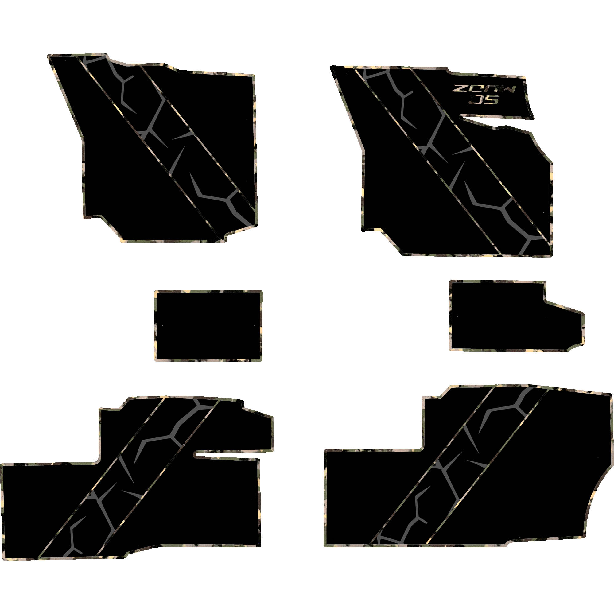 Polaris Ranger 1500 - 4 Seat Floor Mats - OEM