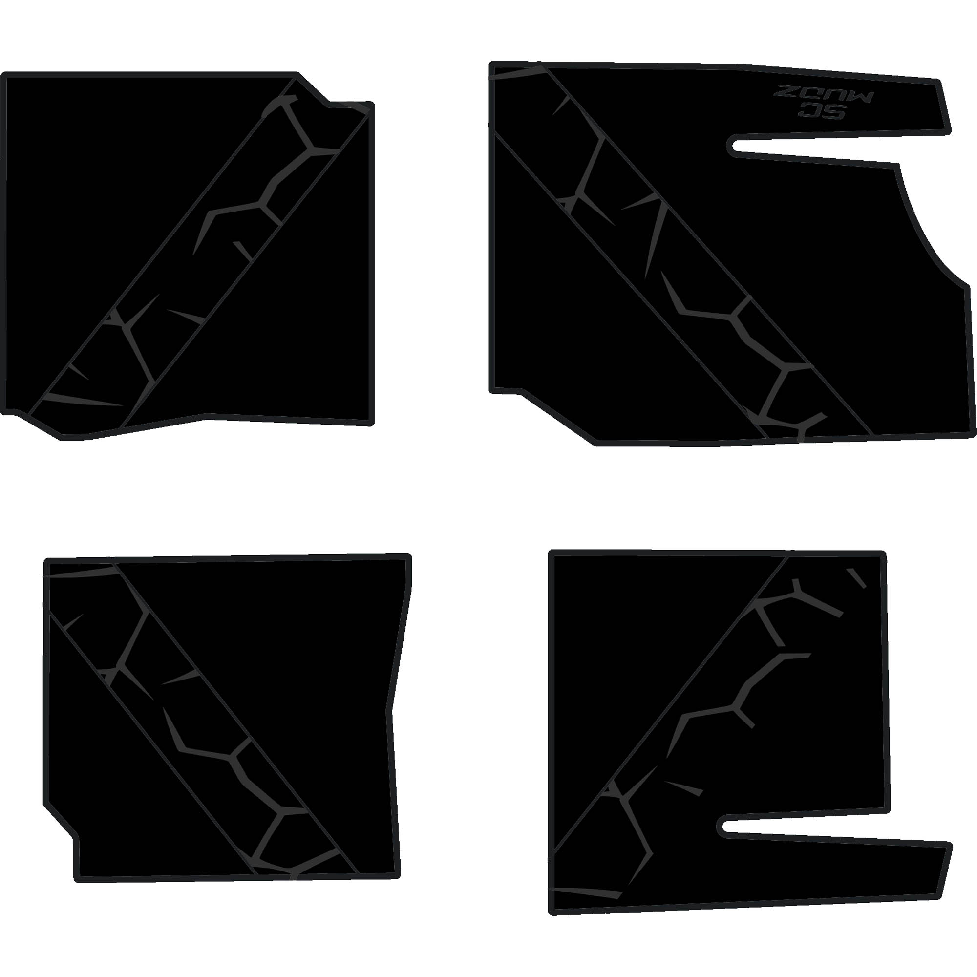 Polaris General - 4 Seat Floor Mats - OEM