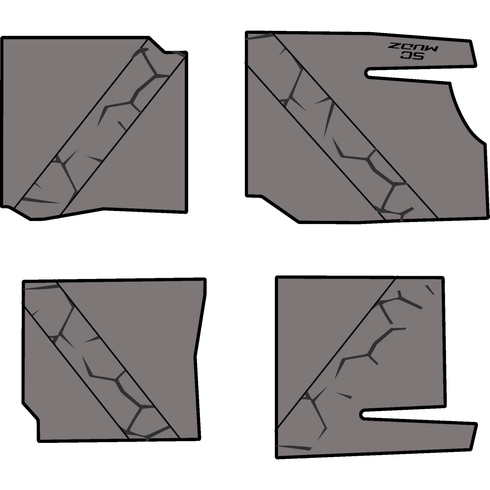 Polaris General - 4 Seat Floor Mats - OEM