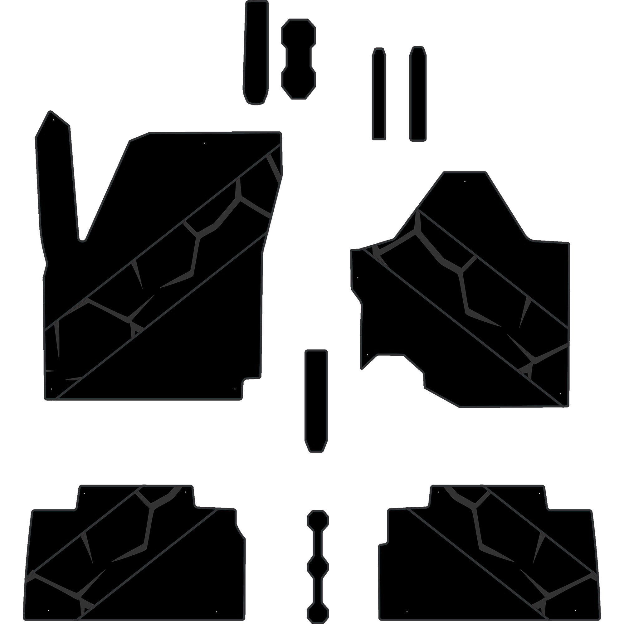 2024-2025 Can-Am Maverick R - 4 Seat Floor Mats - OEM