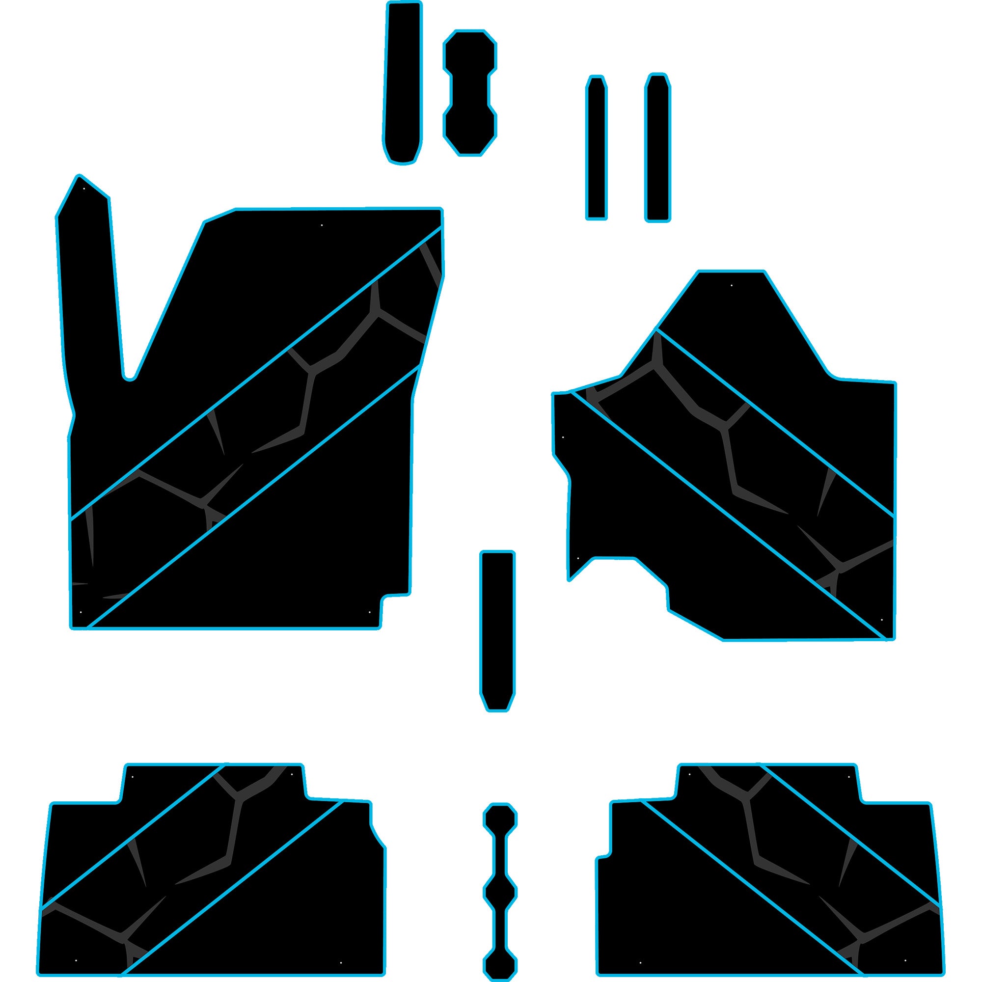 2024-2025 Can-Am Maverick R - 4 Seat Floor Mats - OEM