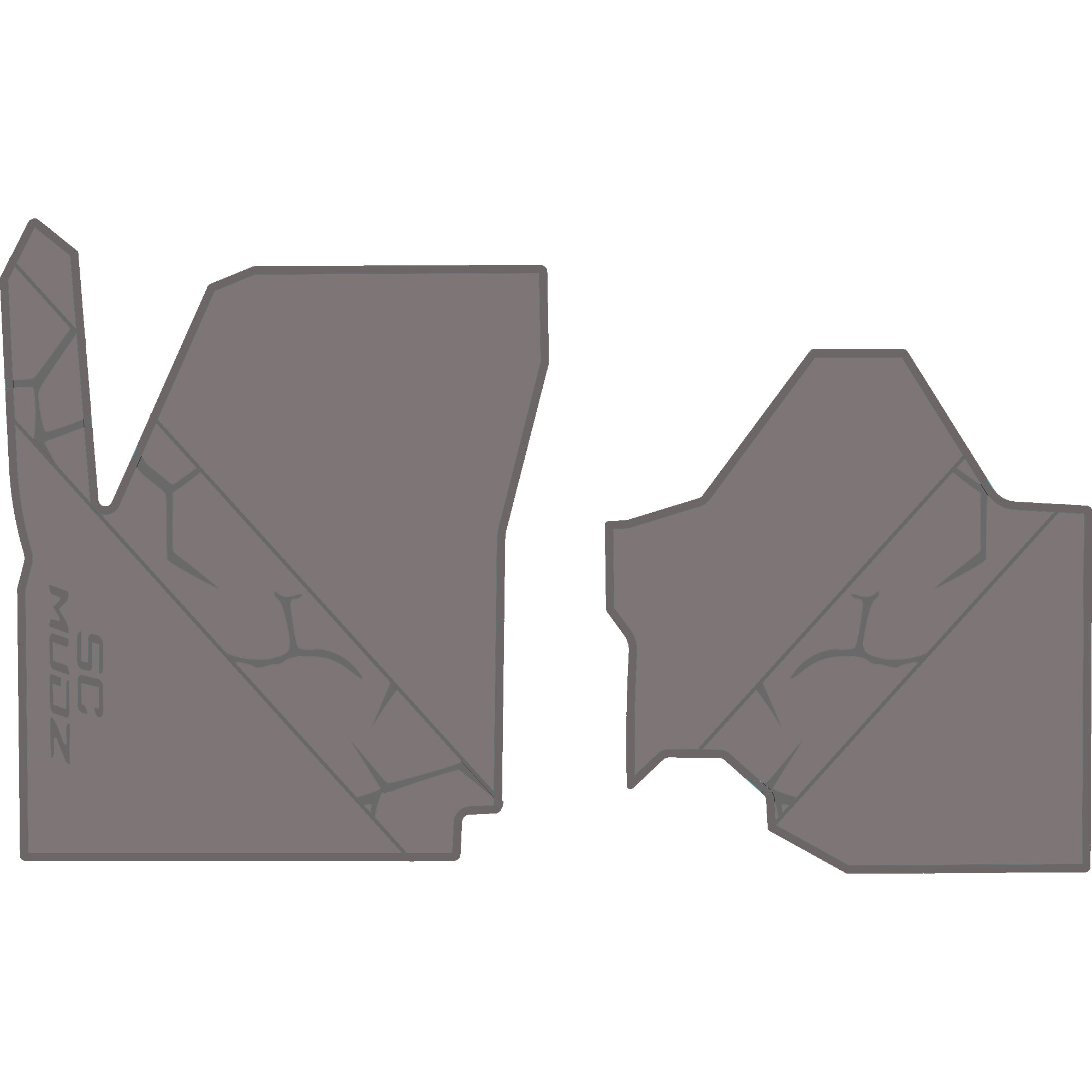 2023-2025 Can-Am Maverick R - 2 Seat Floor Mats - OEM