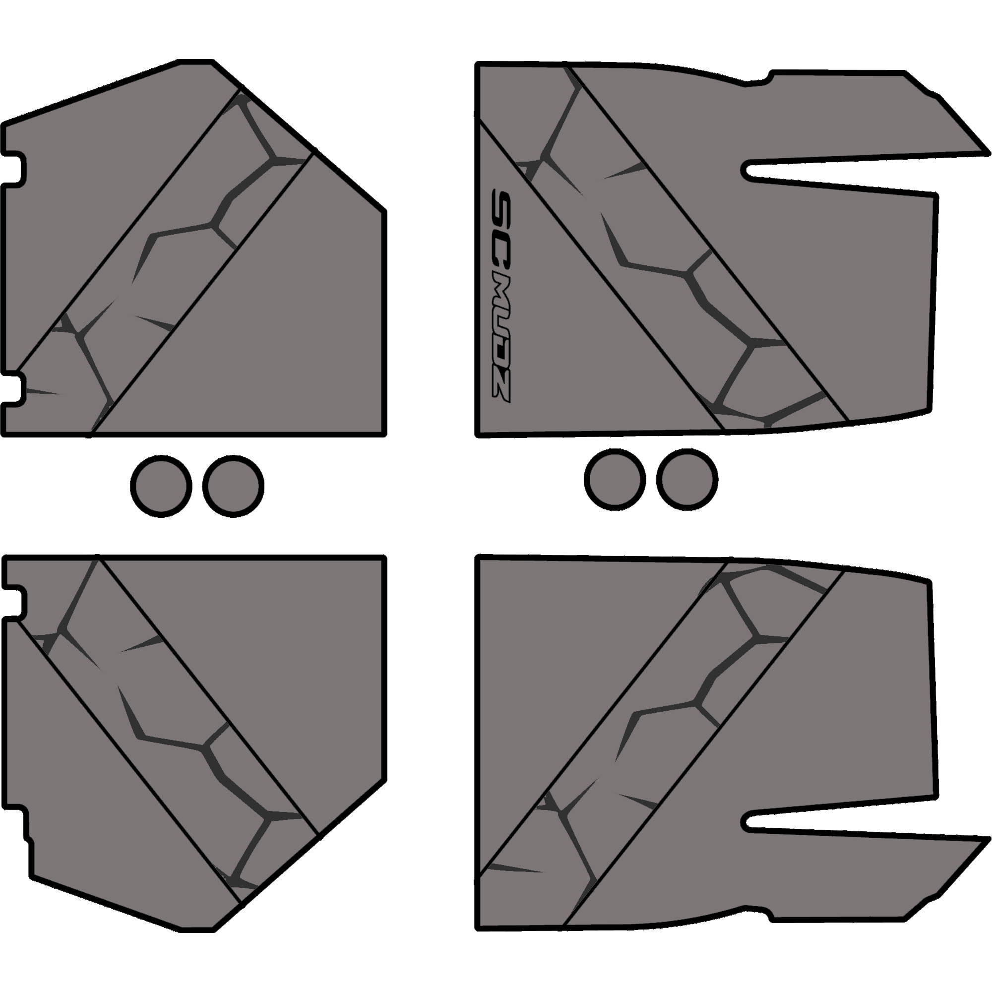 Speed UTV El Jefe - 4 Seat Floor Mats - OEM