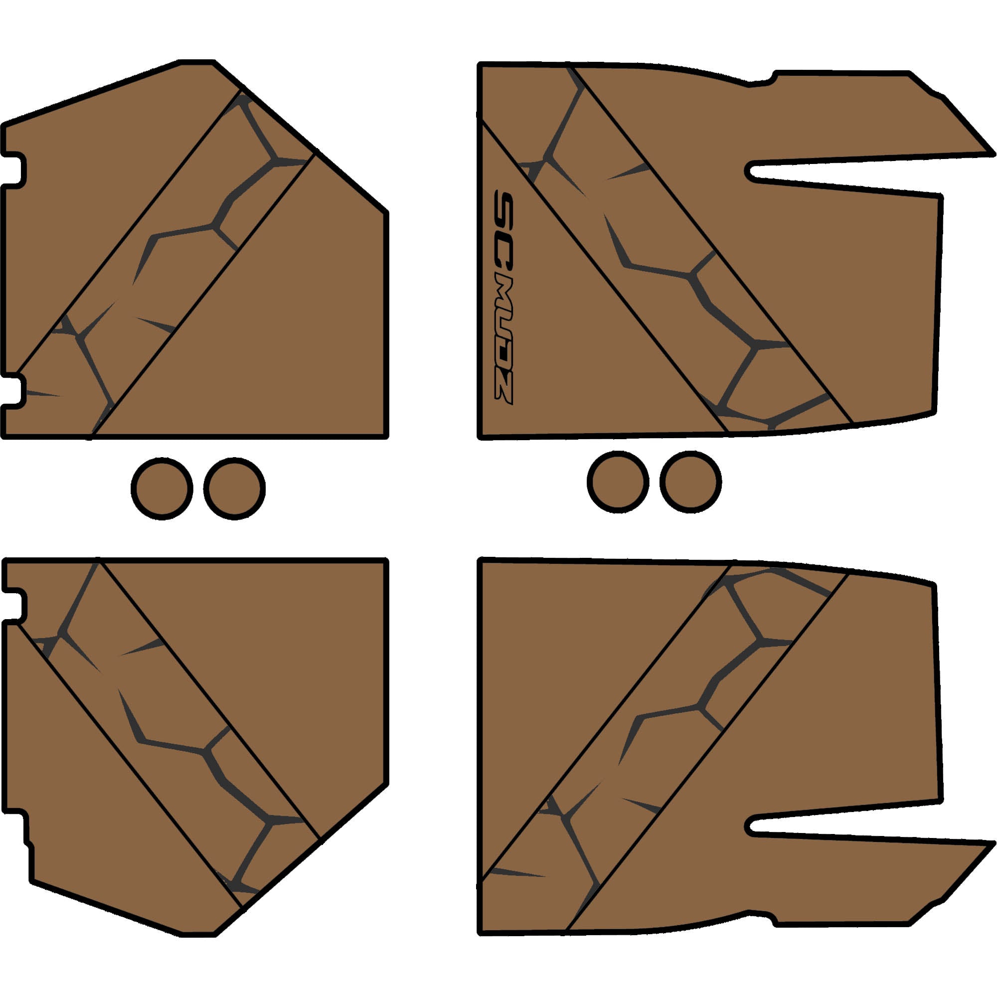 Speed UTV El Jefe - 4 Seat Floor Mats - OEM