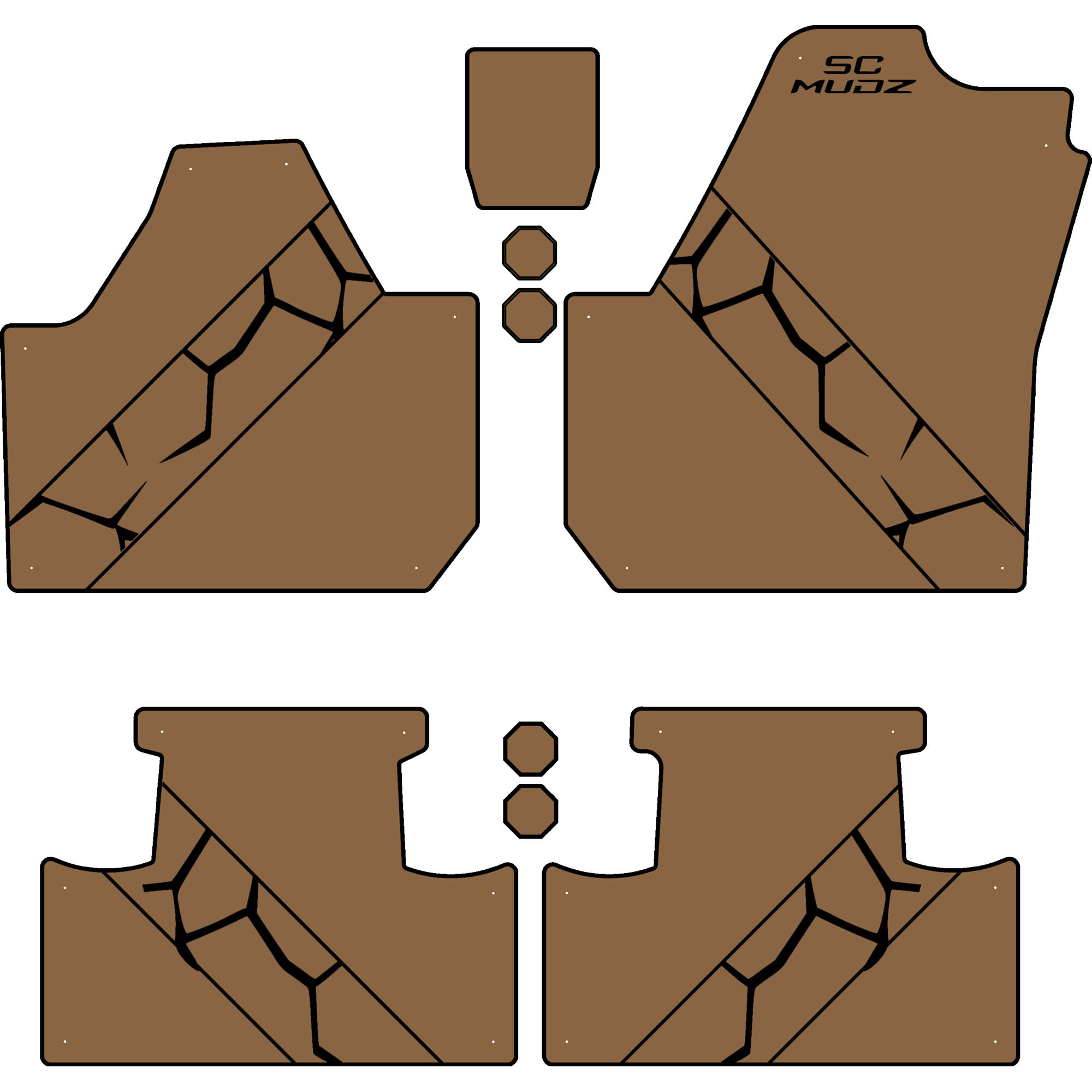 Can-Am Maverick X3 - 4 Seat Floor Mats - OEM