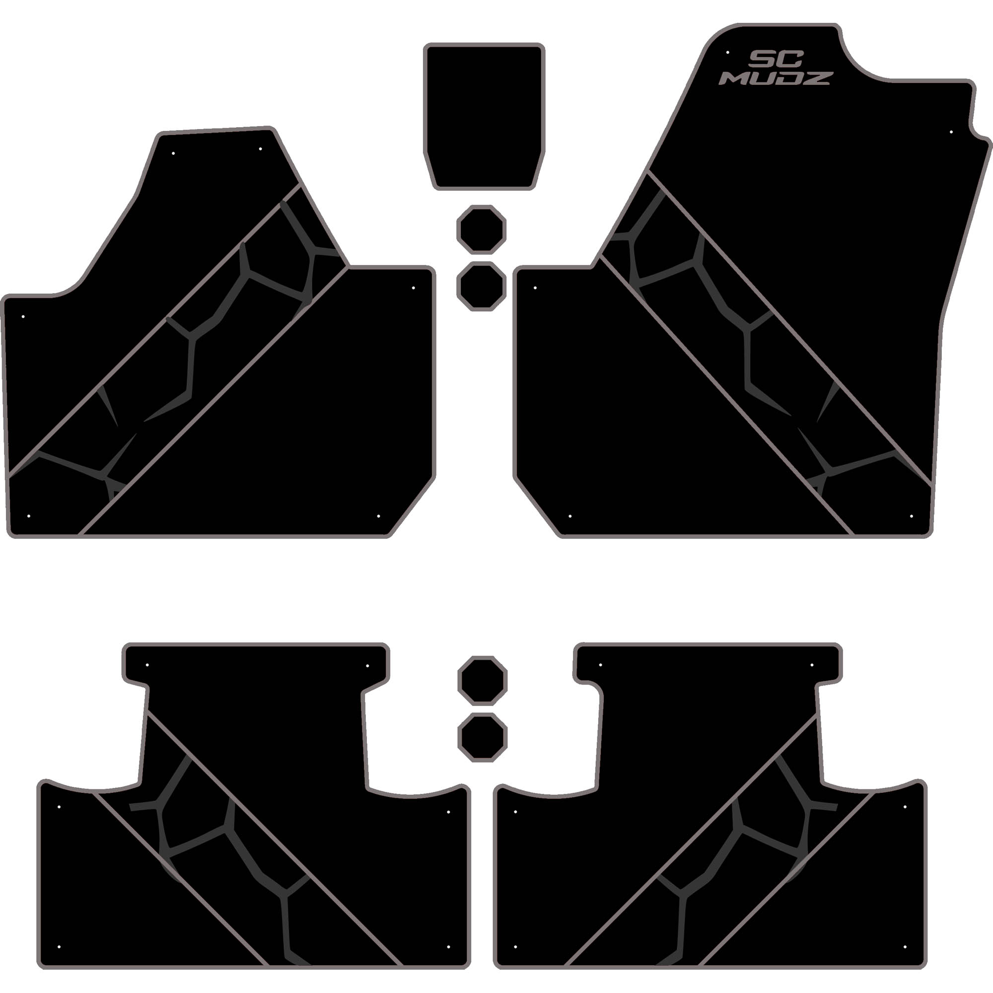 Can-Am Maverick X3 - 4 Seat Floor Mats - OEM