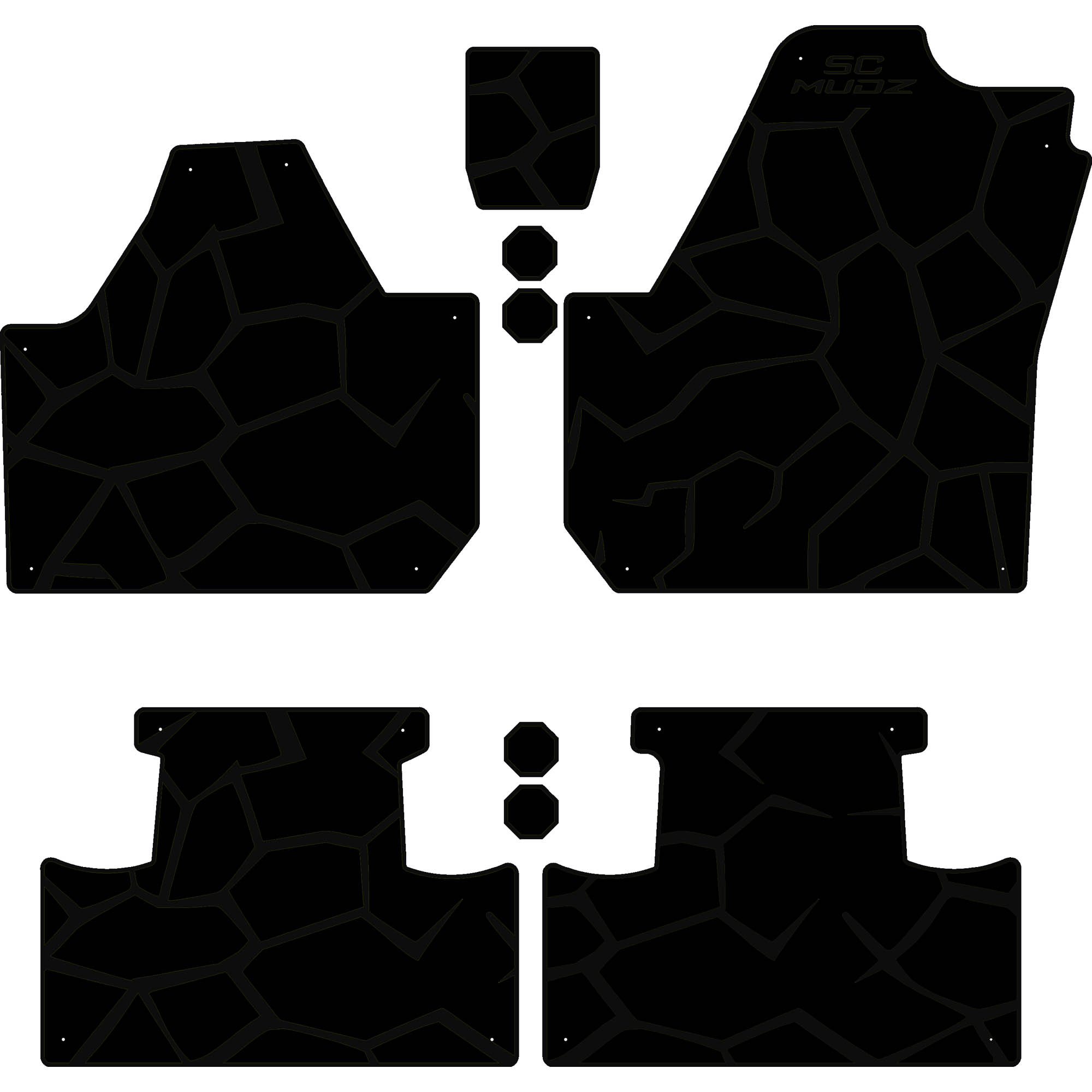 Can-Am Maverick X3 - 4 Seat Floor Mats - OEM