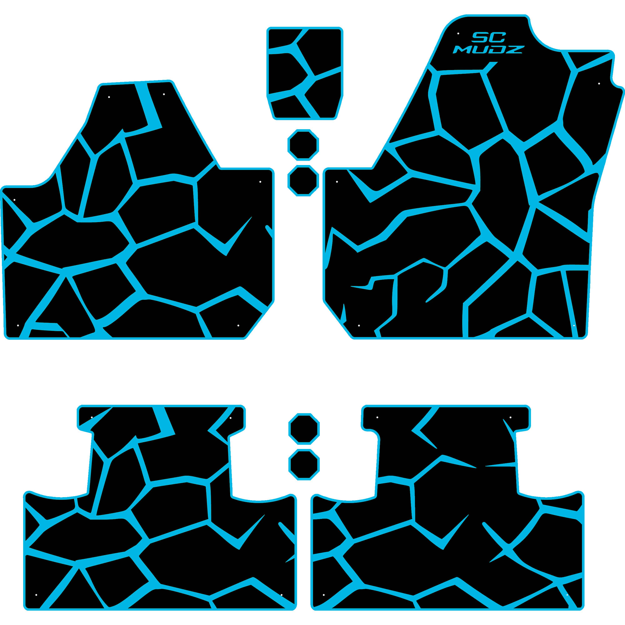 Can-Am Maverick X3 - 4 Seat Floor Mats - OEM