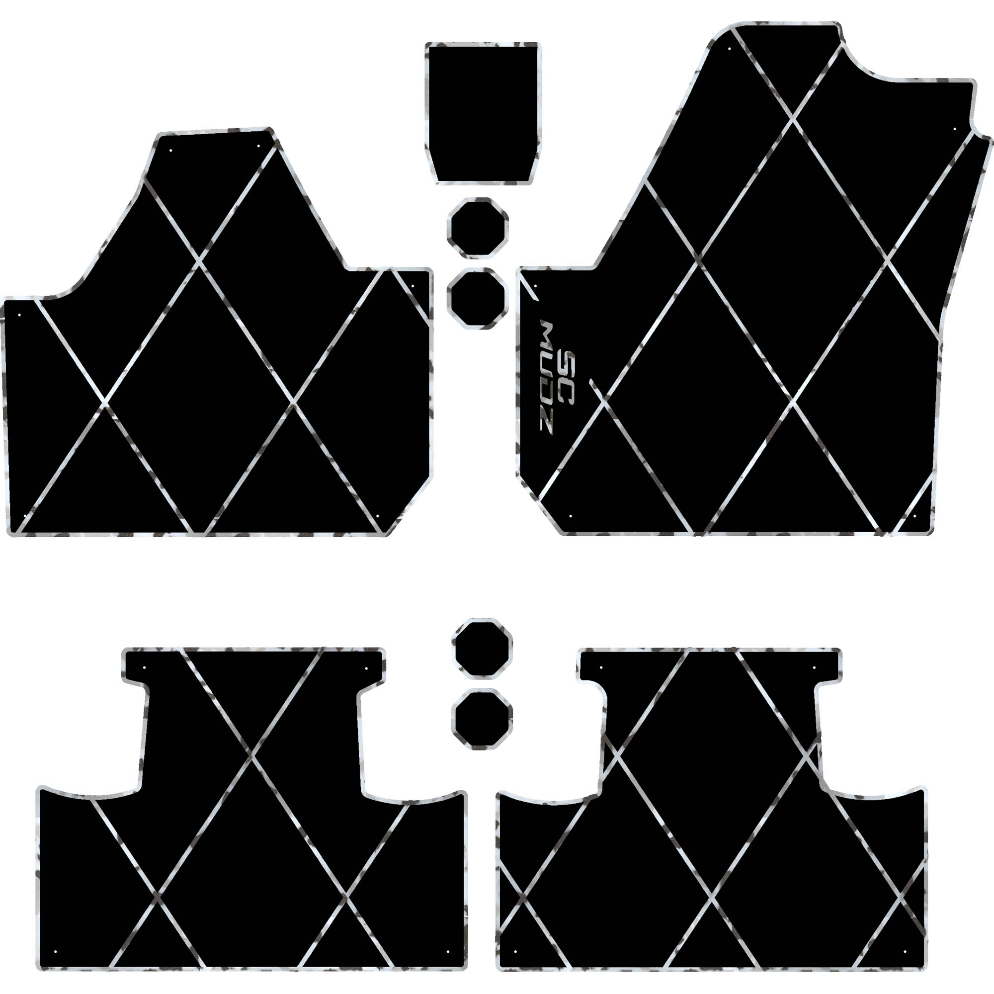 Can-Am Maverick X3 - 4 Seat Floor Mats - OEM