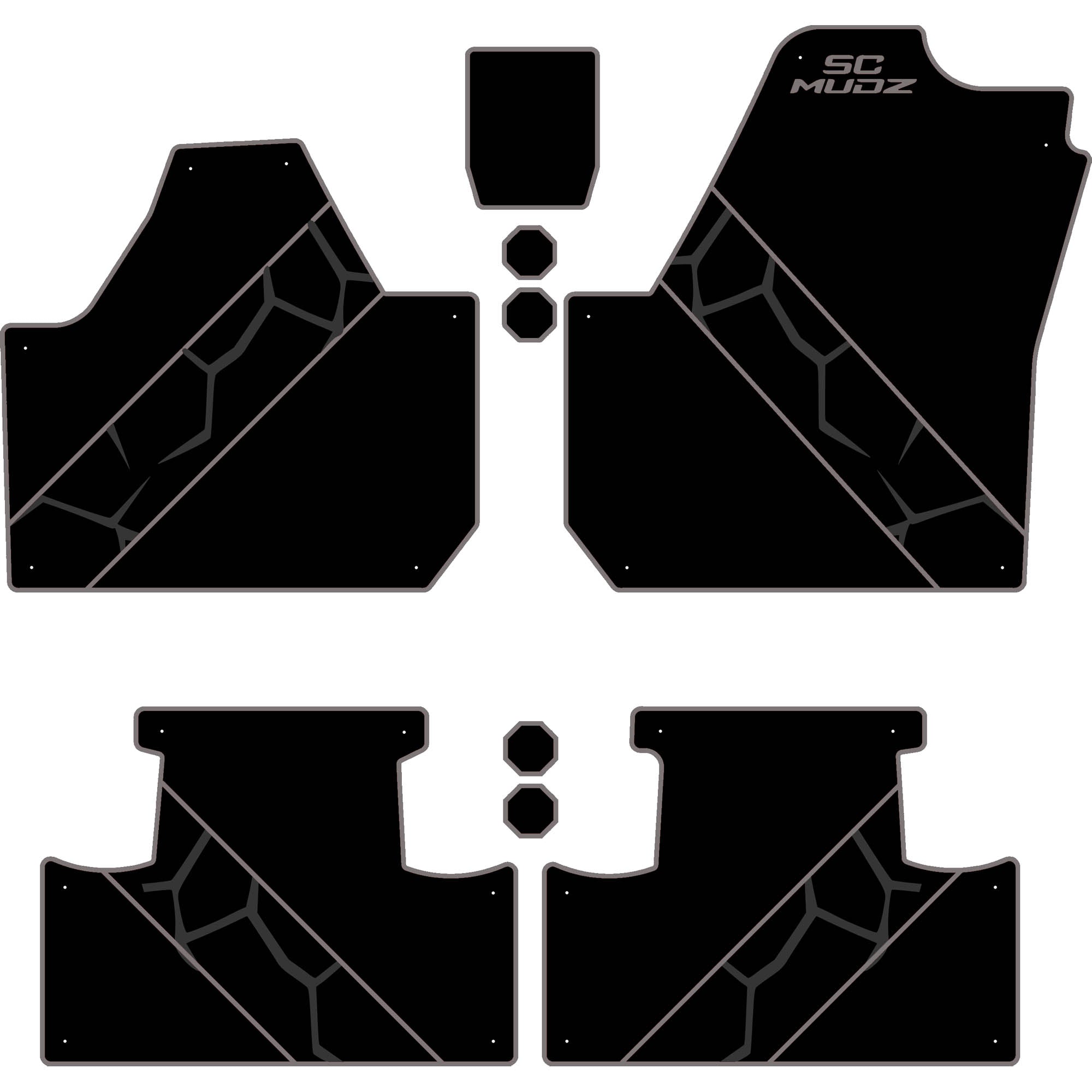 Can-Am Maverick X3 - 4 Seat Floor Mats - OEM