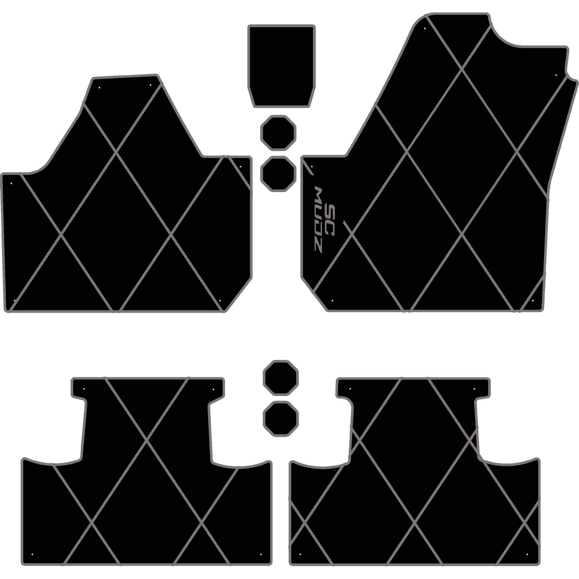 Can-Am Maverick X3 - 4 Seat Floor Mats - OEM