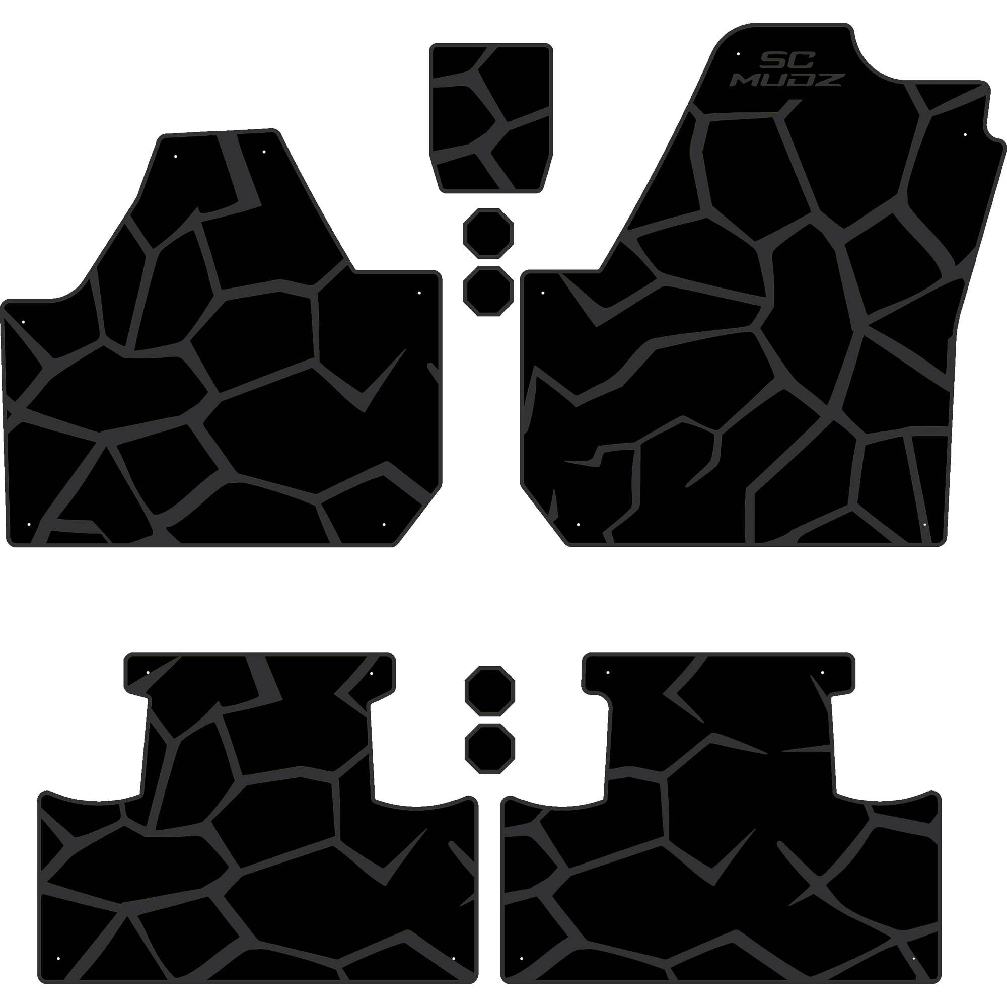 Can-Am Maverick X3 - 4 Seat Floor Mats - OEM