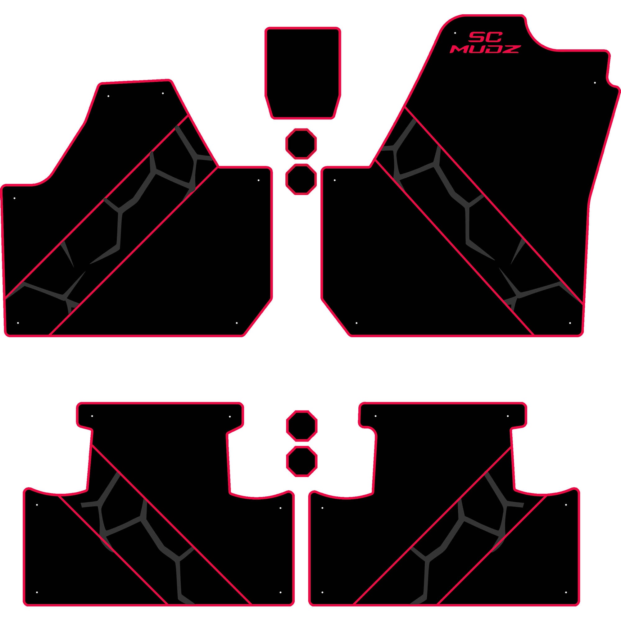 Can-Am Maverick X3 - 4 Seat Floor Mats - OEM