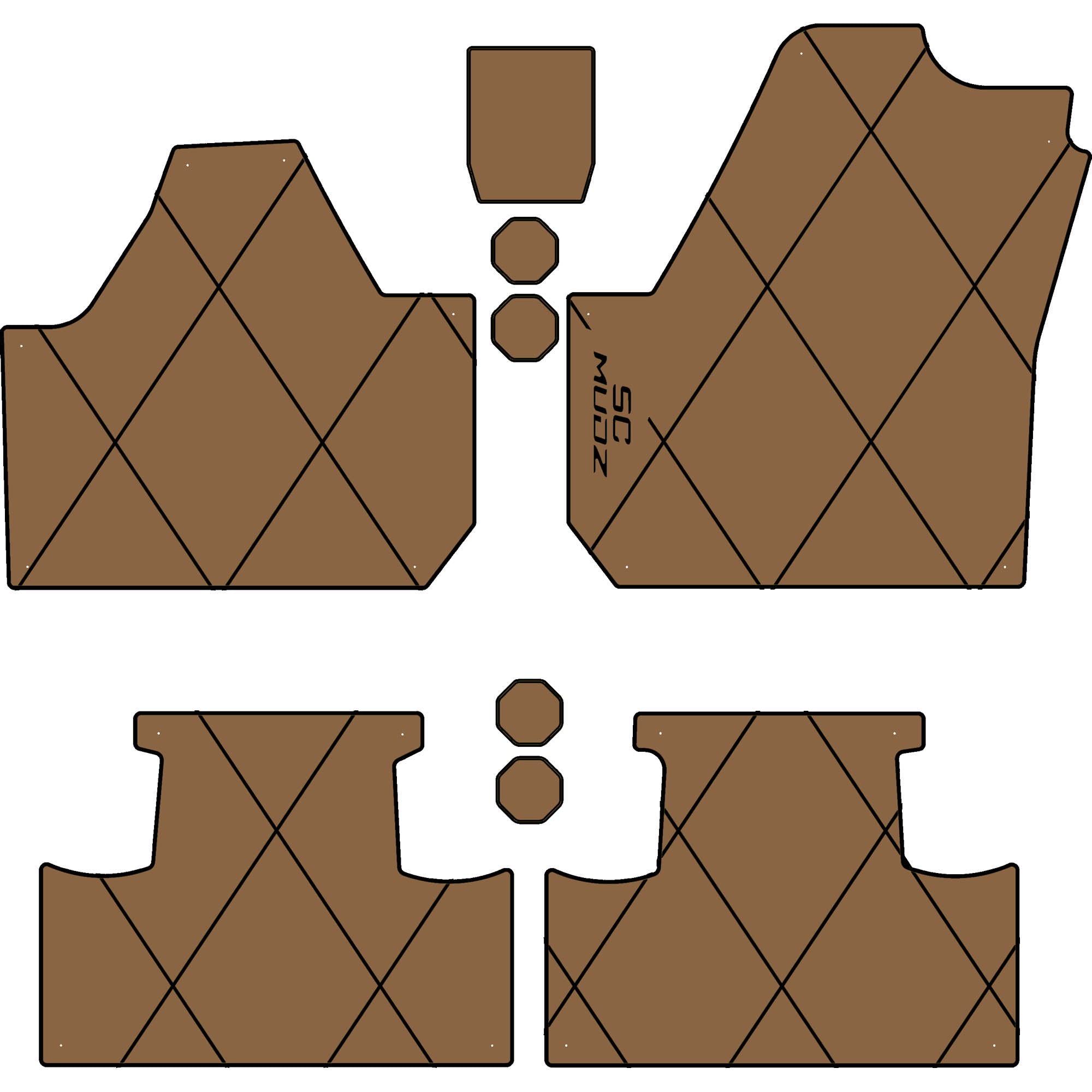 Can-Am Maverick X3 - 4 Seat Floor Mats - OEM