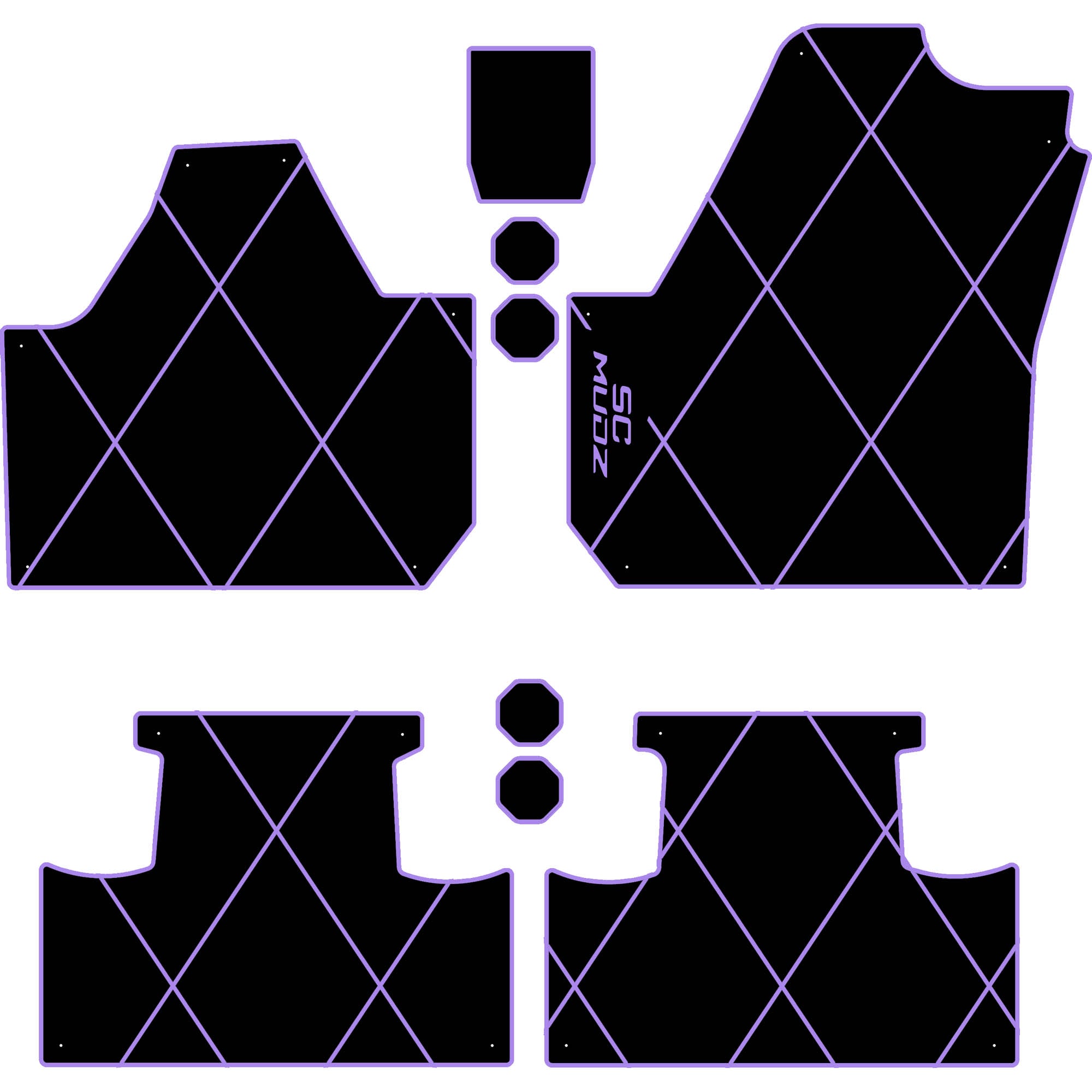 Can-Am Maverick X3 - 4 Seat Floor Mats - OEM