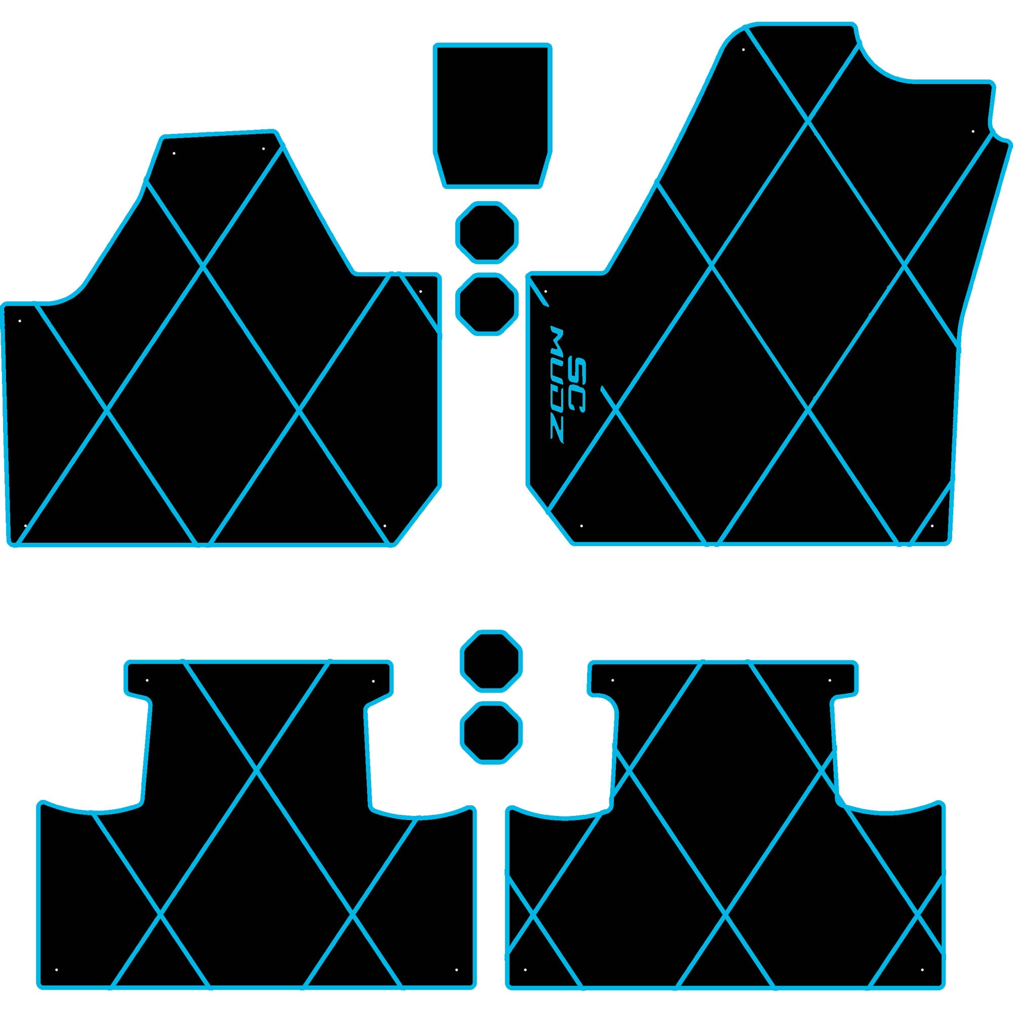 Can-Am Maverick X3 - 4 Seat Floor Mats - OEM