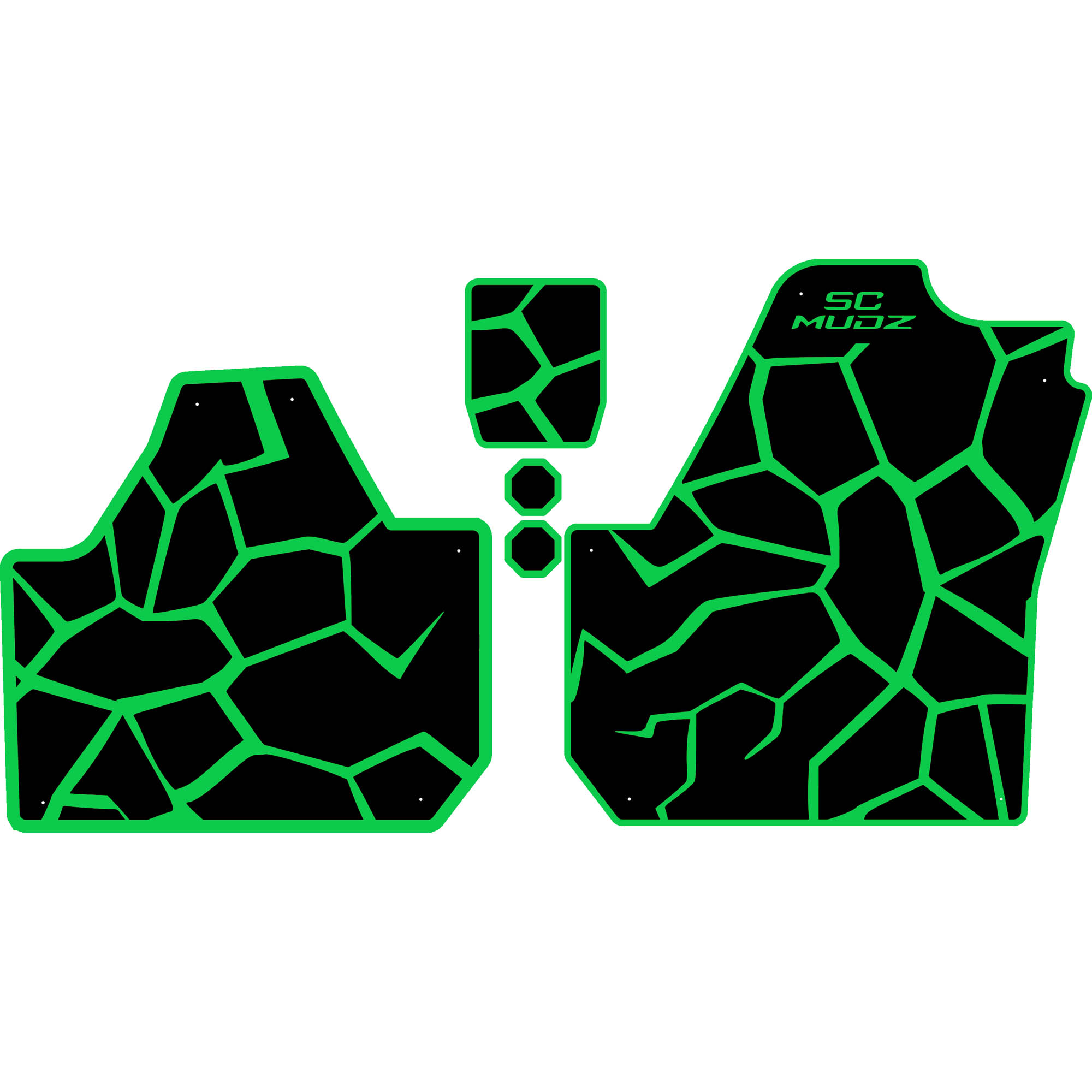 Can-Am Maverick X3 - 2 Seat Floor Mats - OEM