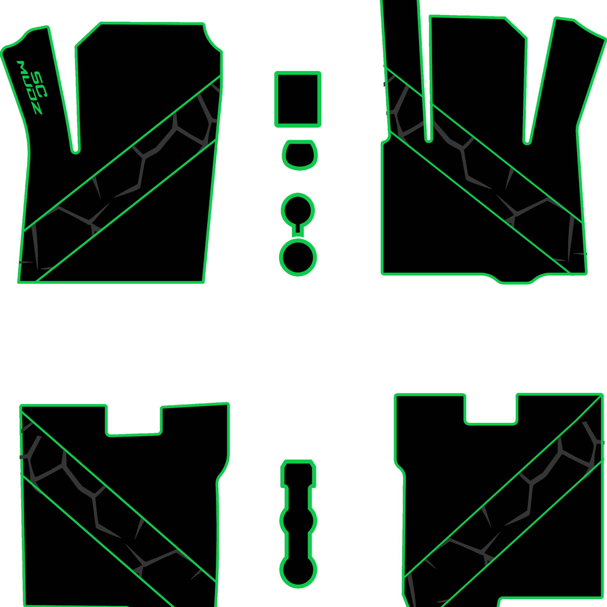 2022-2026 Polaris RZR Pro R - 4 Seat Floor Mats - OEM