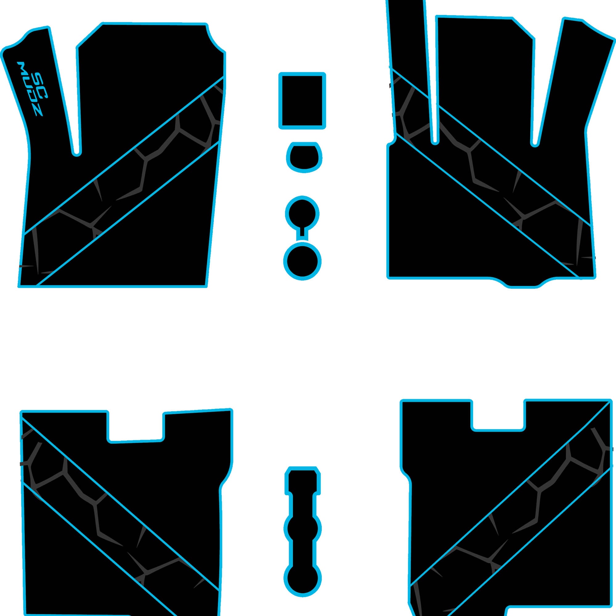 2022-2026 Polaris RZR Pro R - 4 Seat Floor Mats - OEM