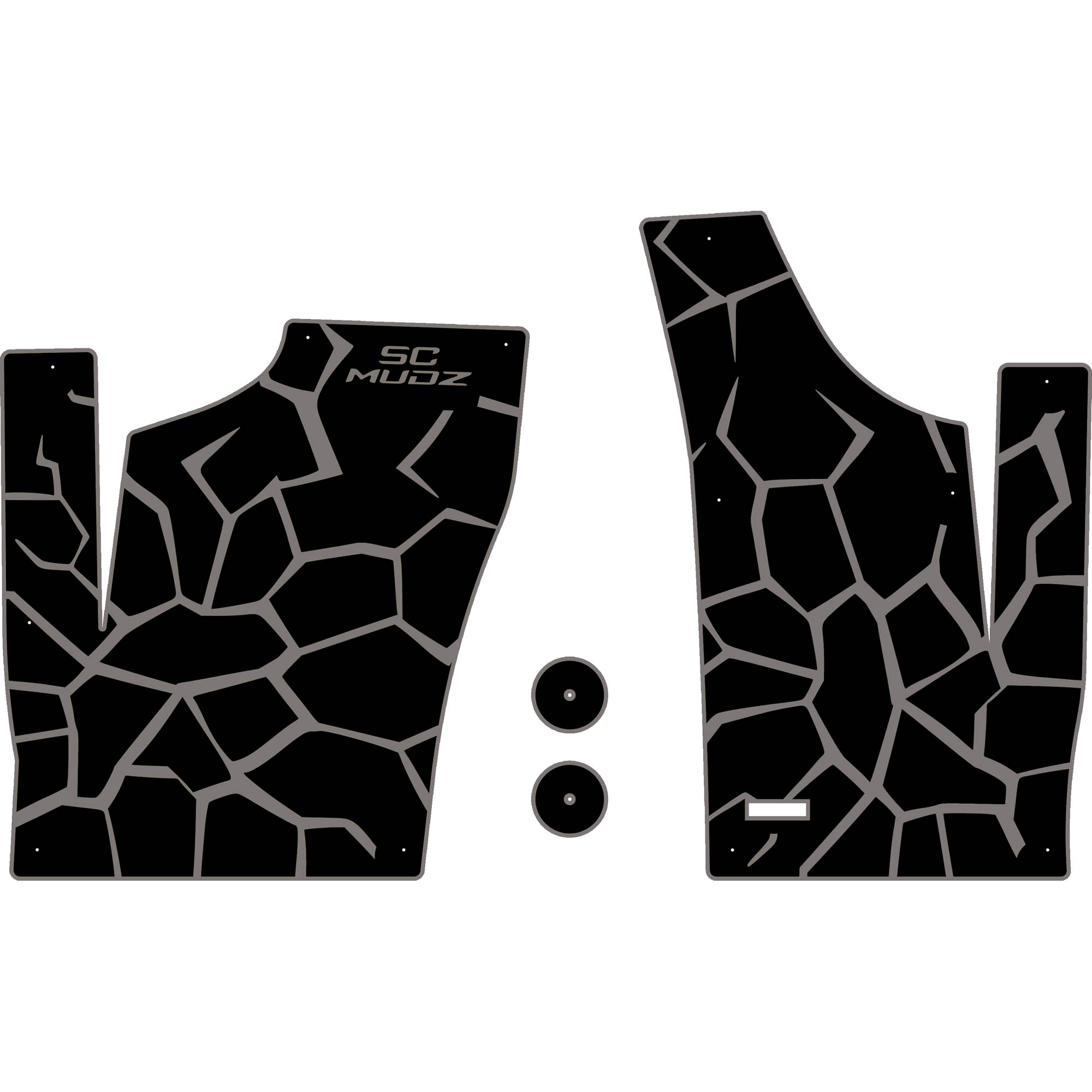 Polaris RZR 1000 - 2 Seat Floor Mats - OEM