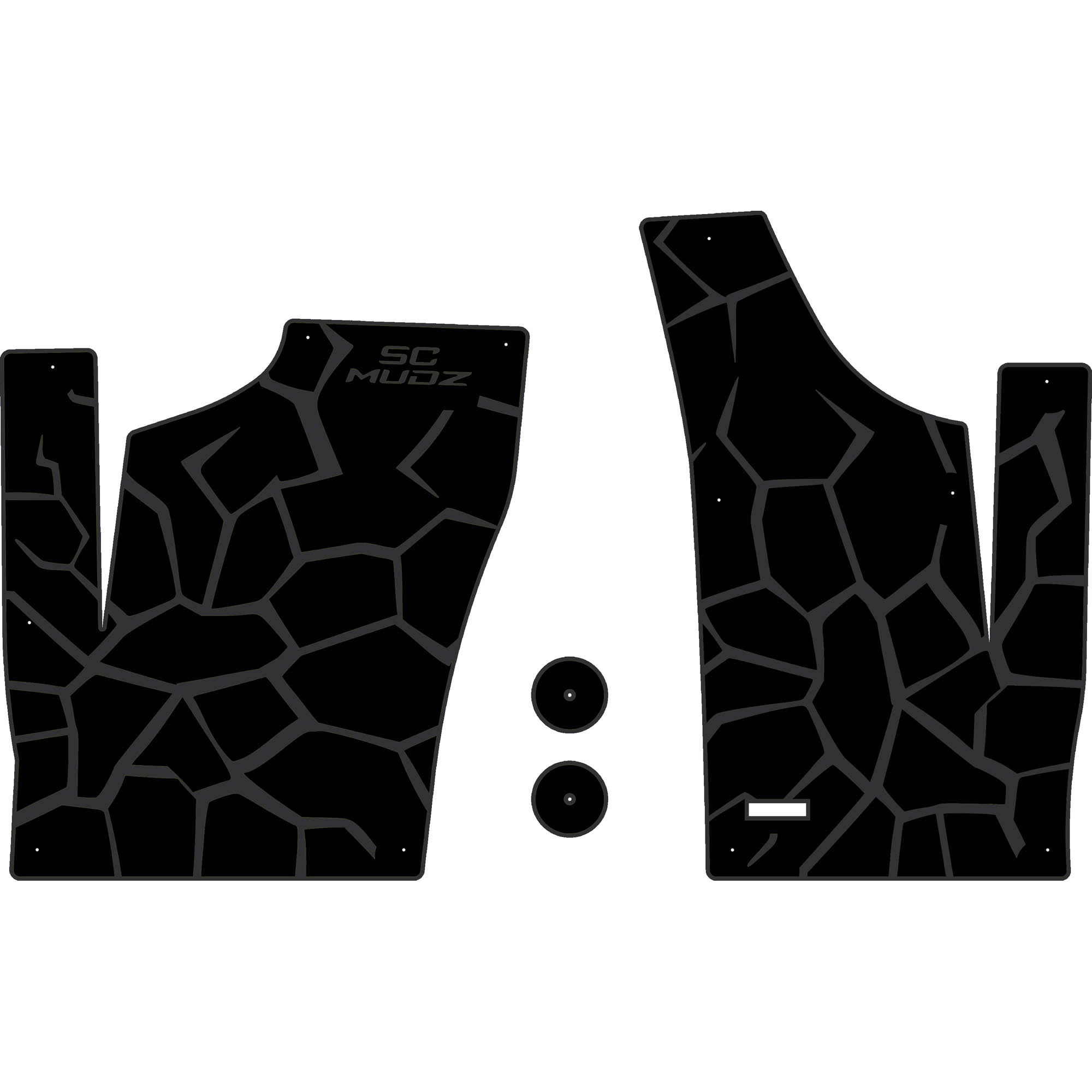 Polaris RZR 1000 - 2 Seat Floor Mats - OEM