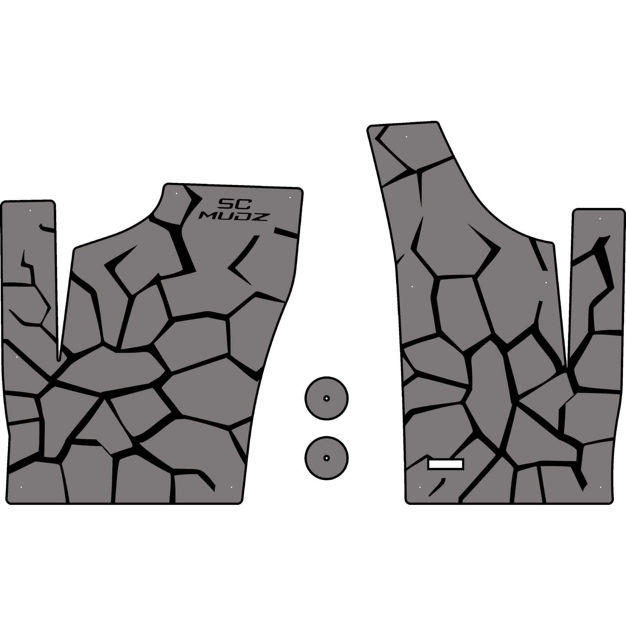 Polaris RZR 1000 - 2 Seat Floor Mats - OEM