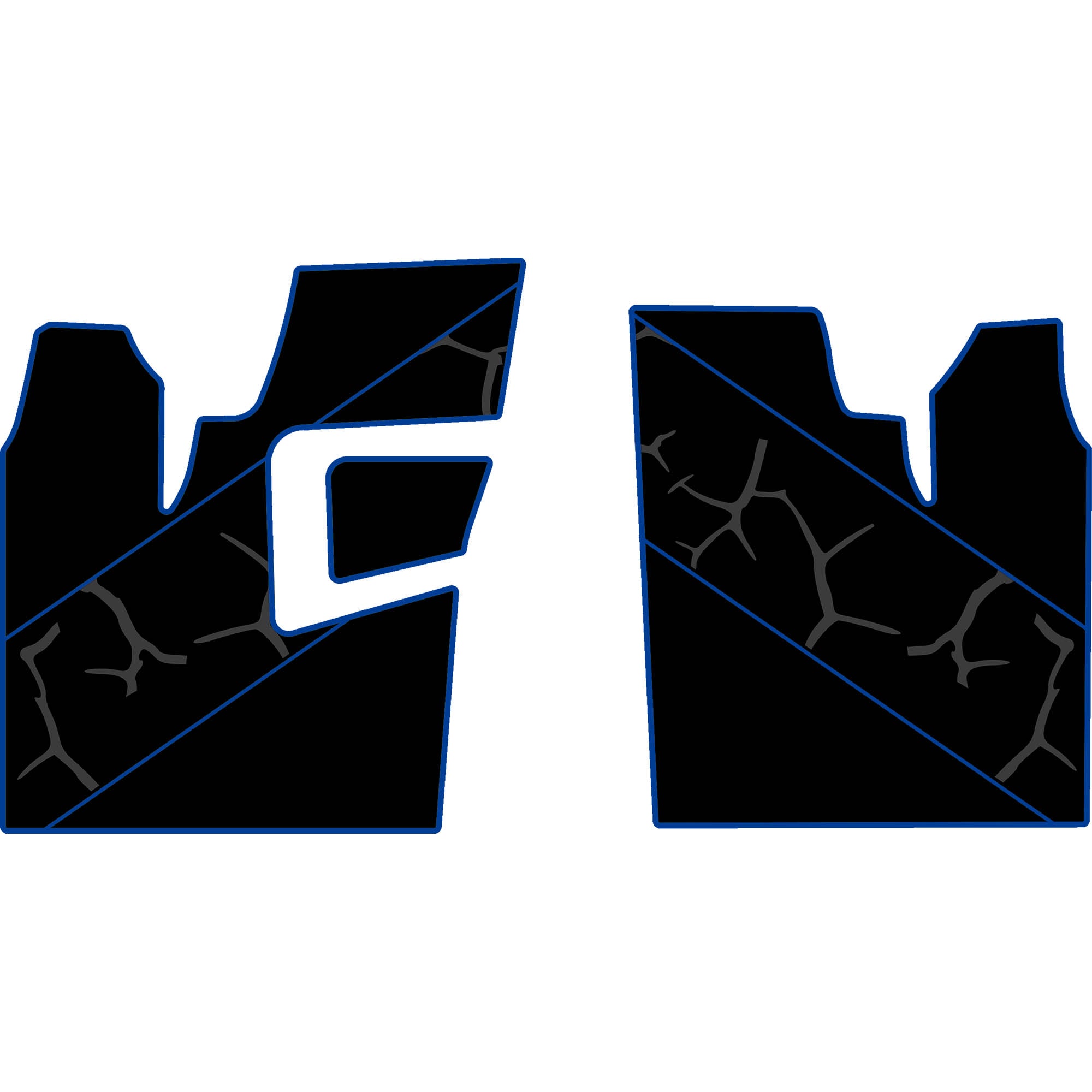 2011-2014 Polaris RZR 900 XP - 2 Seat Floor Mats - OEM