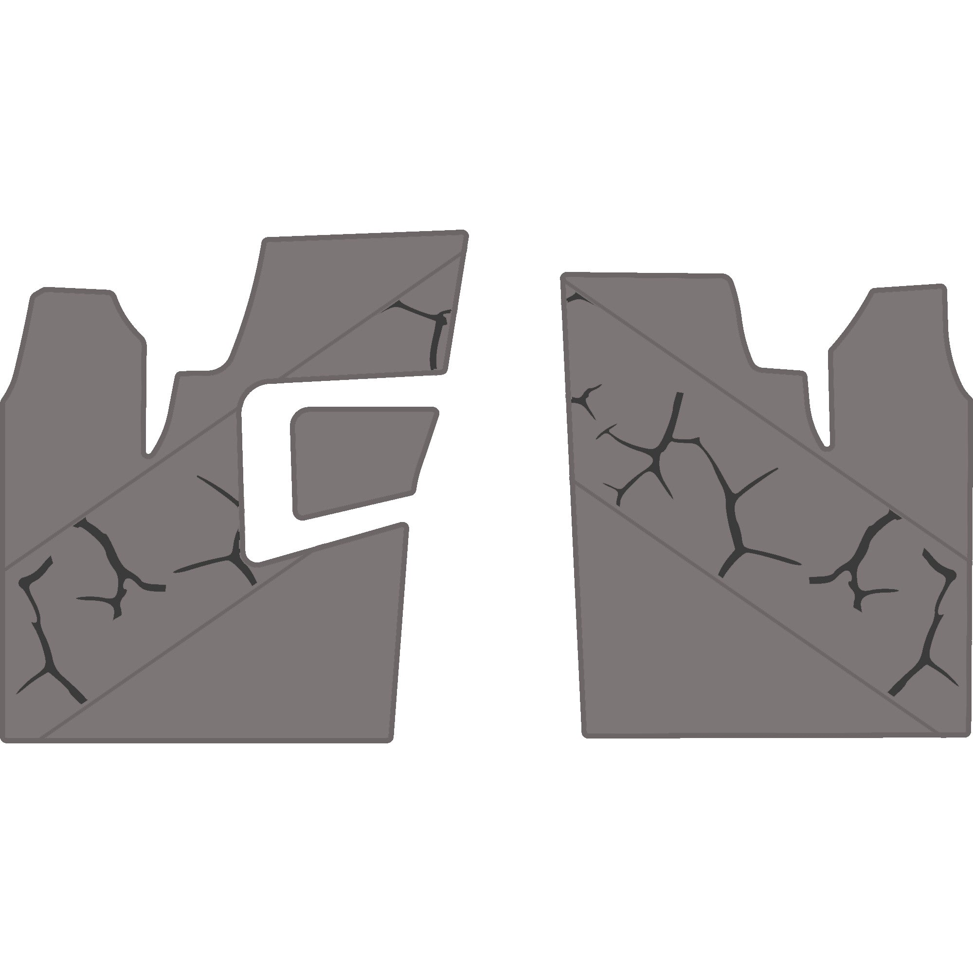 2011-2014 Polaris RZR 900 XP - 2 Seat Floor Mats - OEM