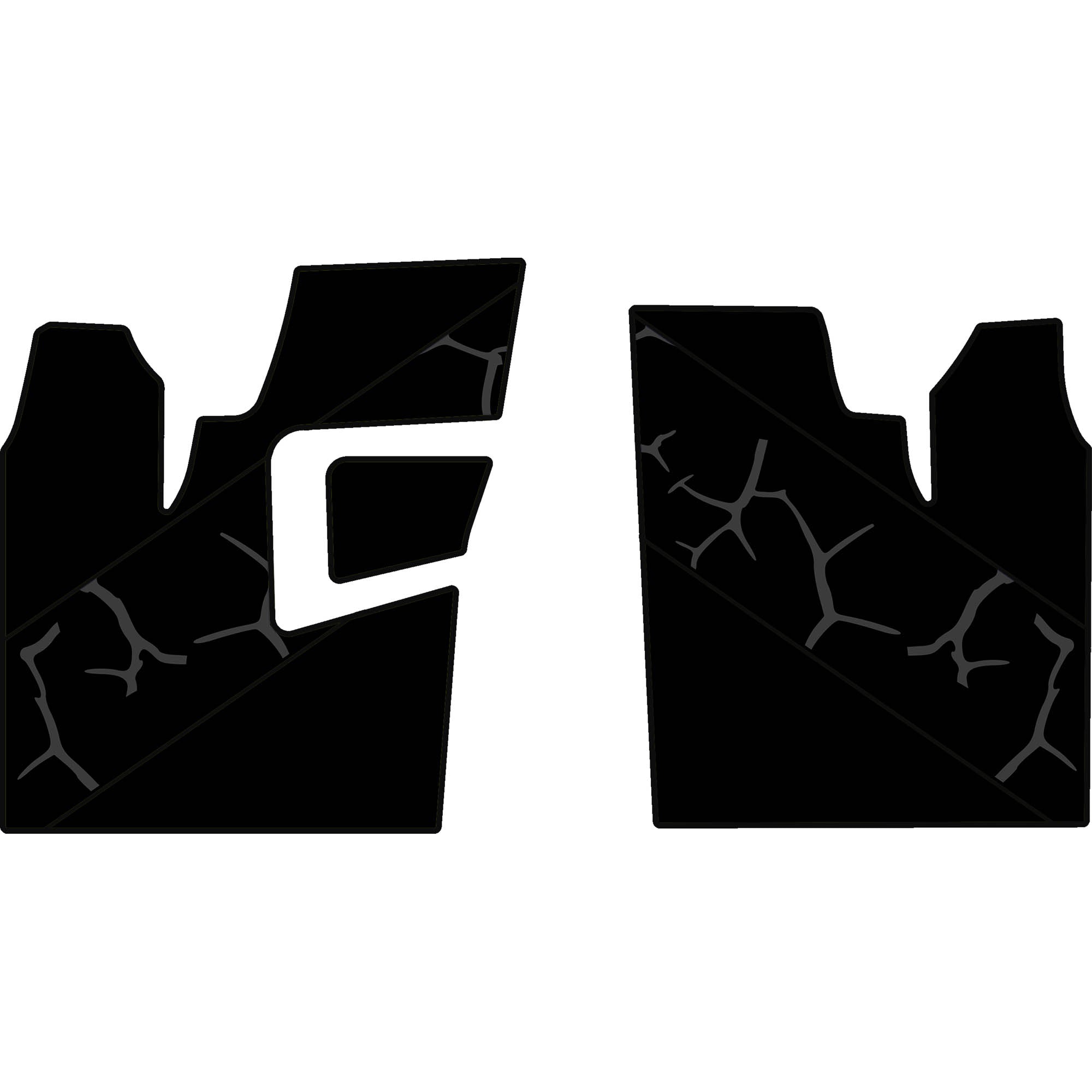 2011-2014 Polaris RZR 900 XP - 2 Seat Floor Mats - OEM