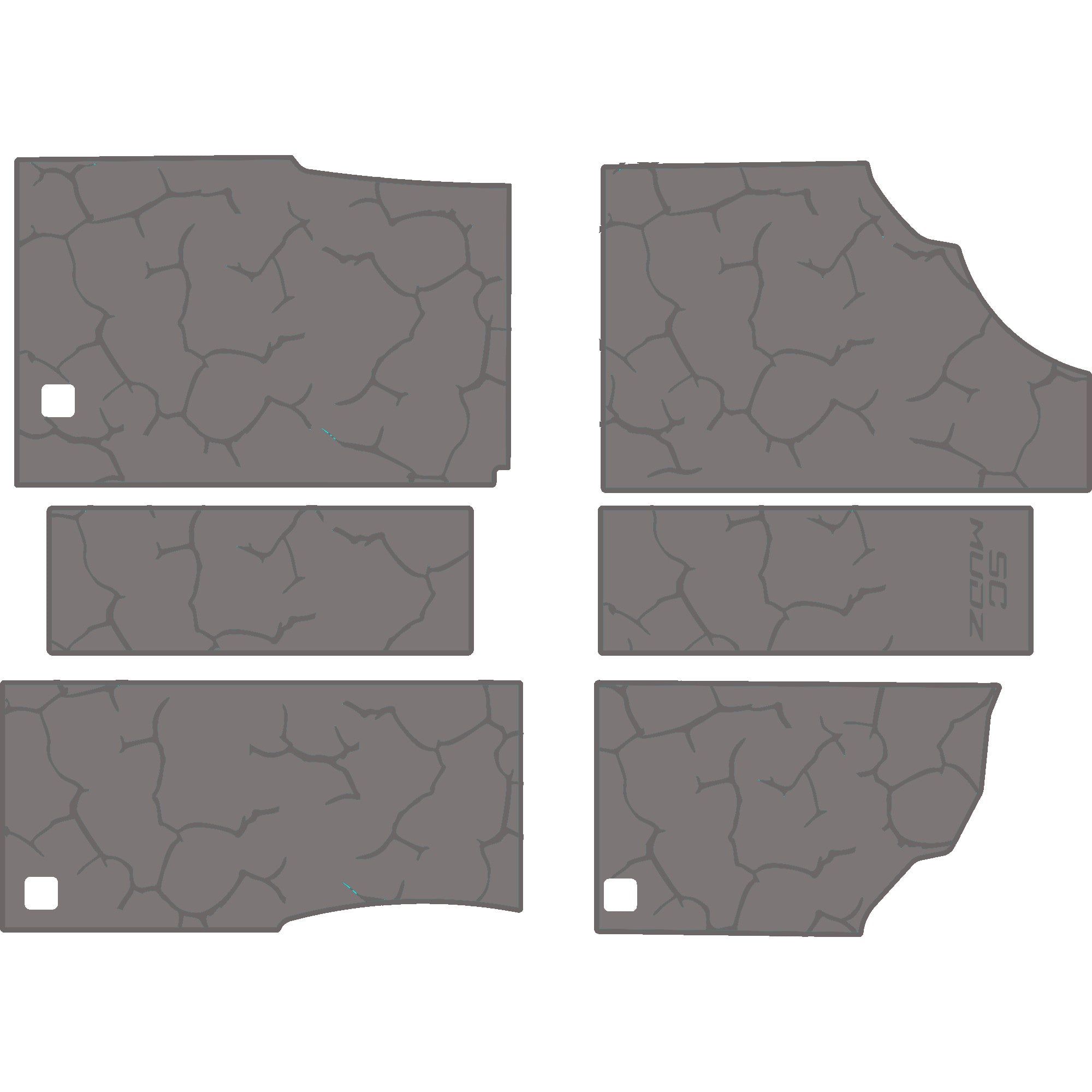 Can-Am Defender - 4 Seat Floor Mats - OEM