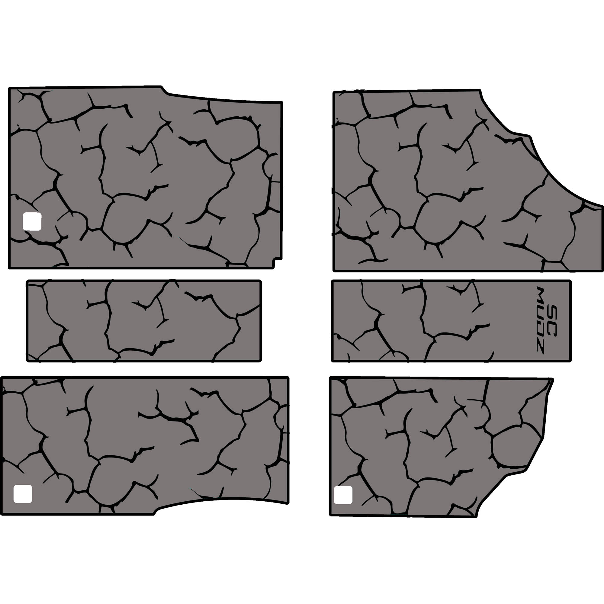 Can-Am Defender - 4 Seat Floor Mats - OEM