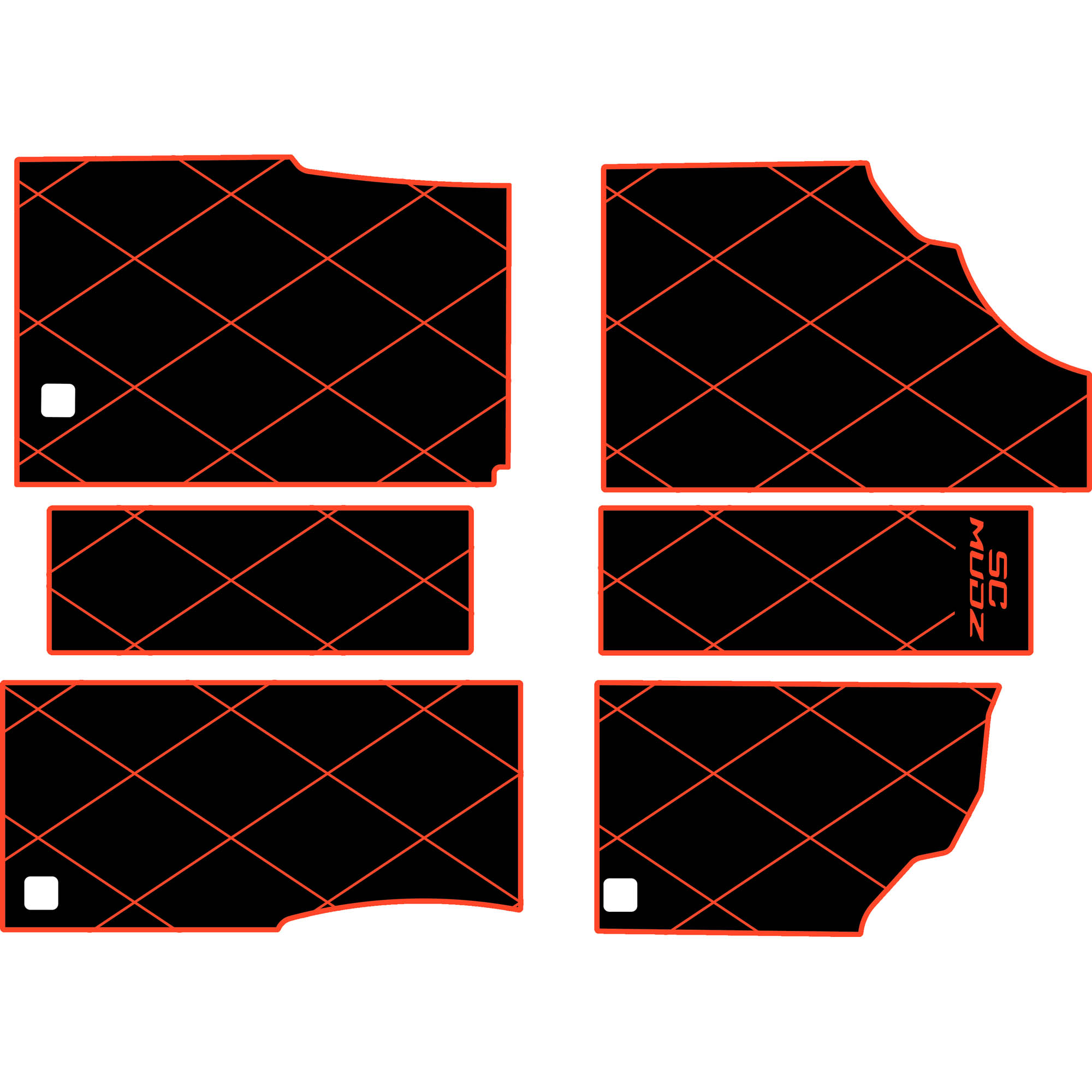 Can-Am Defender - 4 Seat Floor Mats - OEM