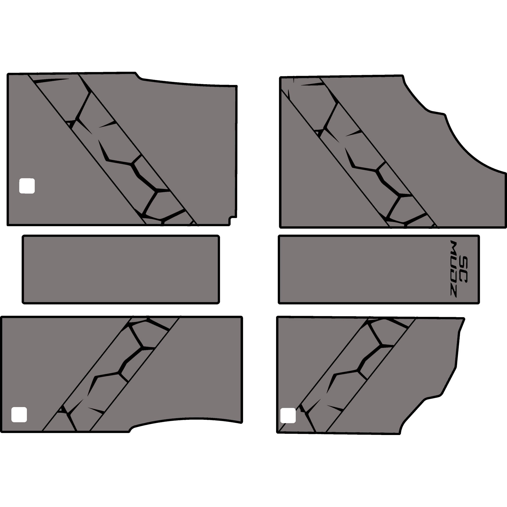 Can-Am Defender - 4 Seat Floor Mats - OEM