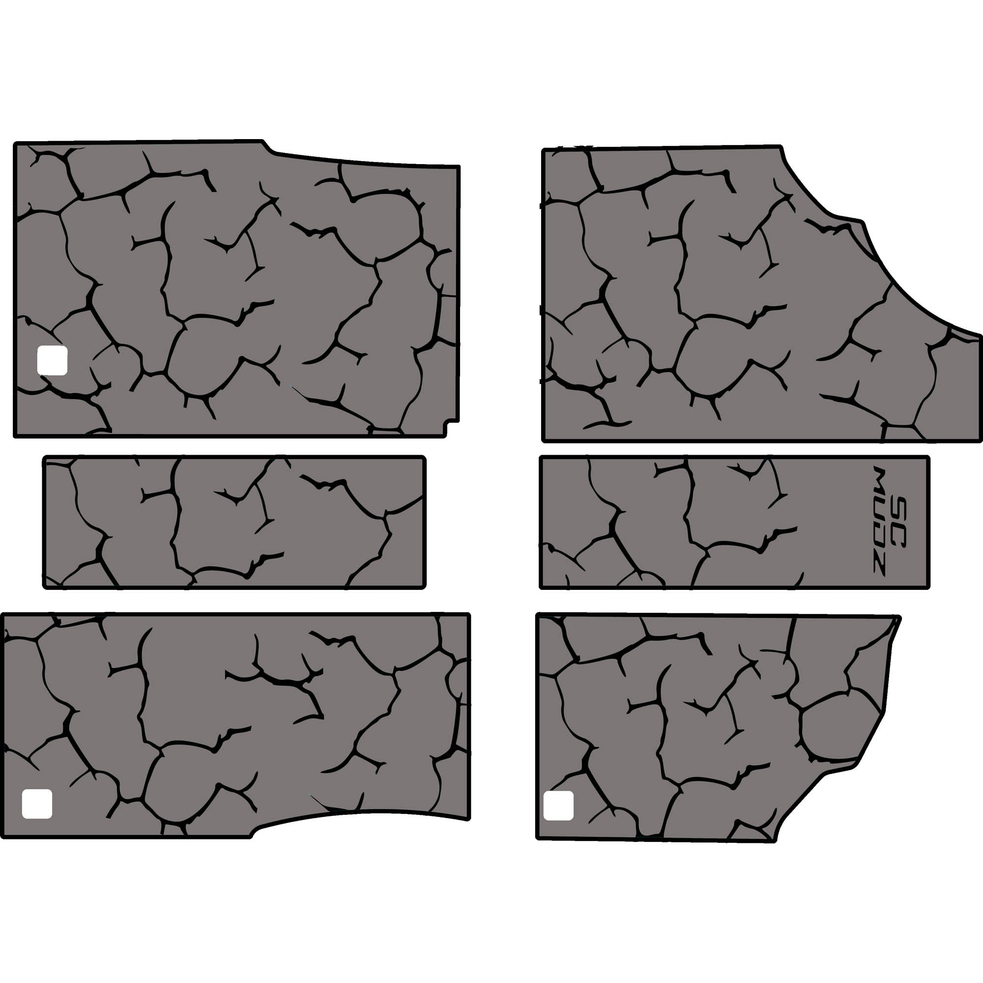 Can-Am Defender - 4 Seat Floor Mats - OEM