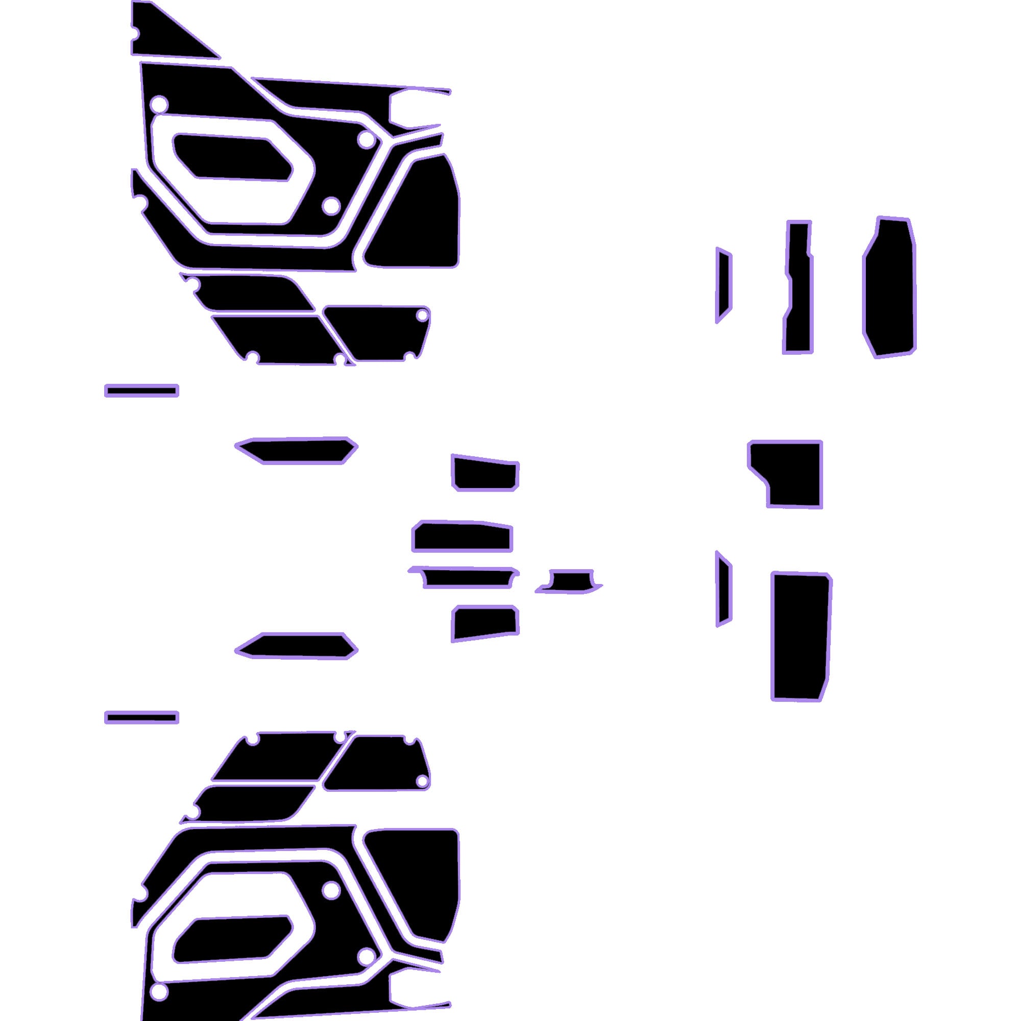 Polaris Xpedition - 2 Seat Door Liners & Dash Kit - OEM