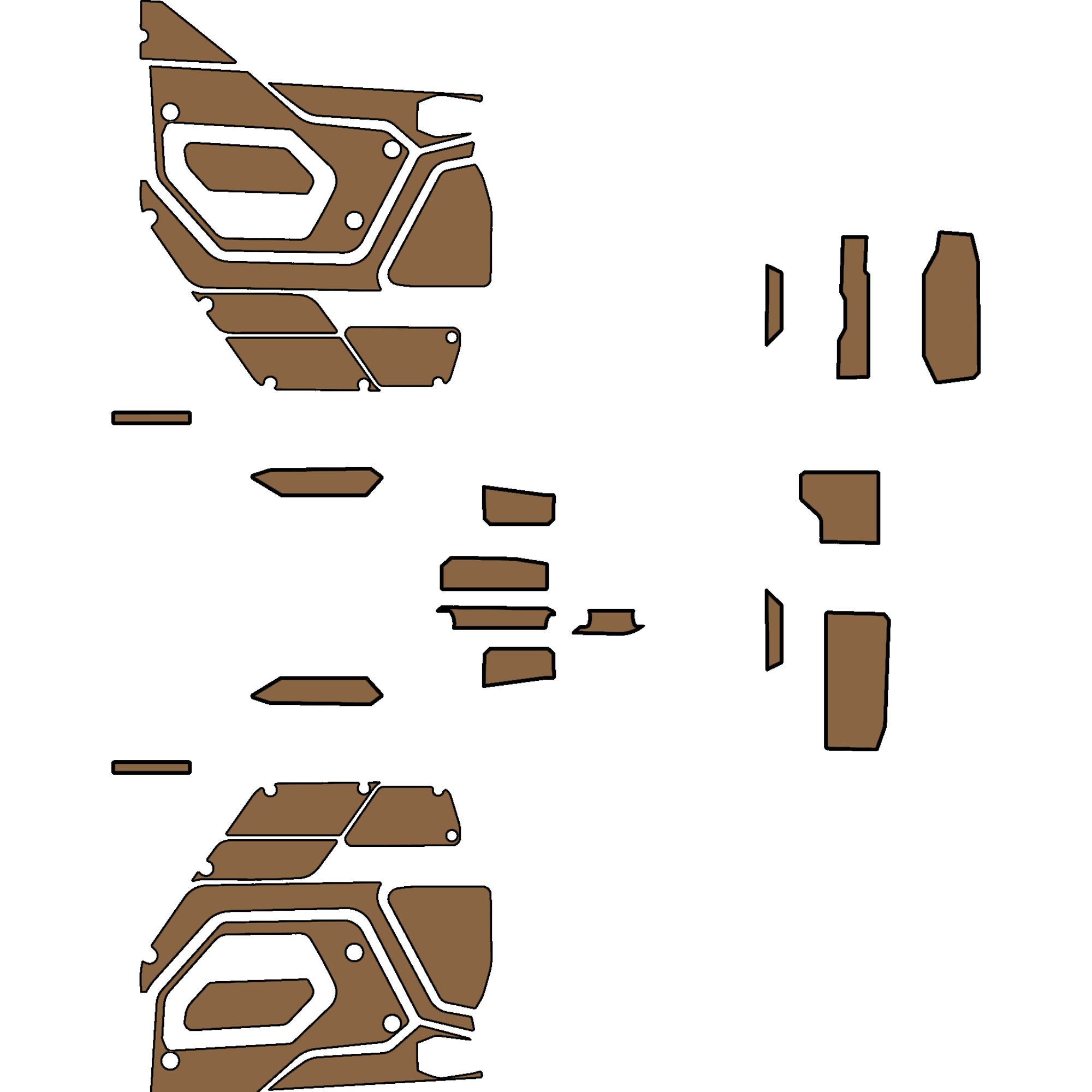 Polaris Xpedition - 2 Seat Door Liners & Dash Kit - OEM