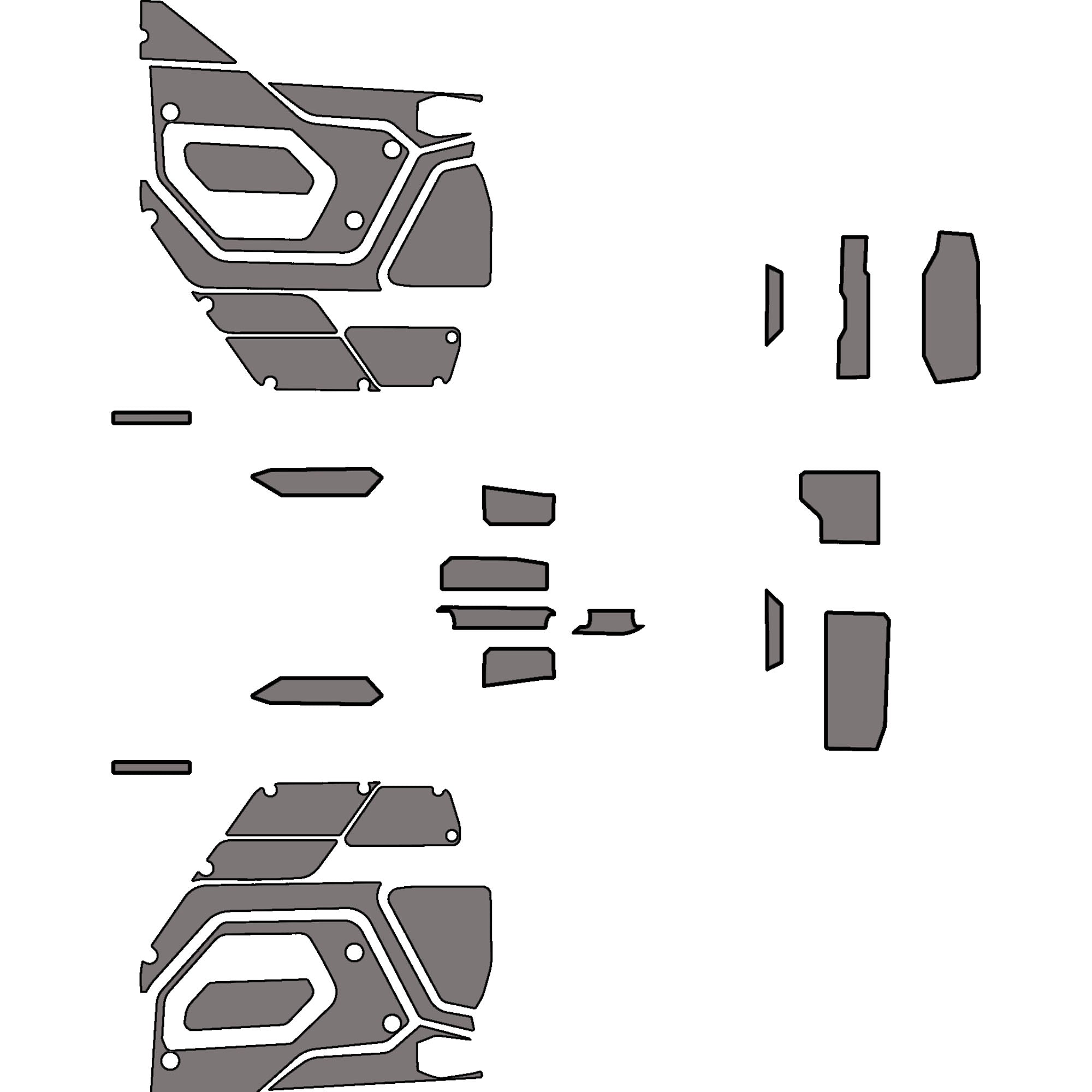 Polaris Xpedition - 2 Seat Door Liners & Dash Kit - OEM