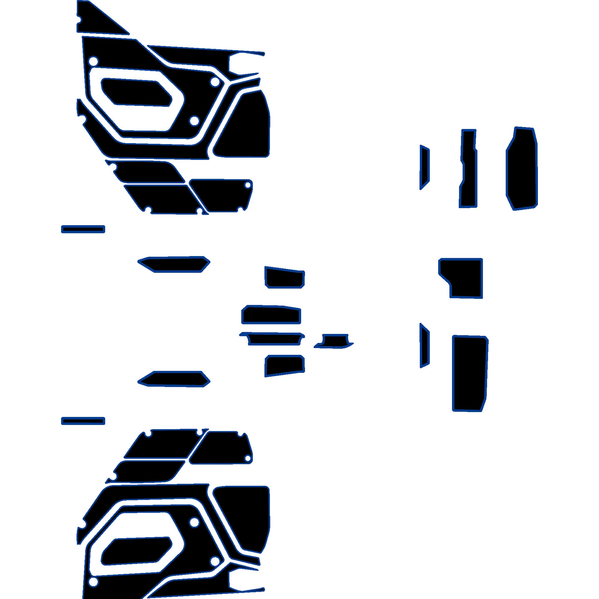 Polaris Xpedition - 2 Seat Door Liners & Dash Kit - OEM