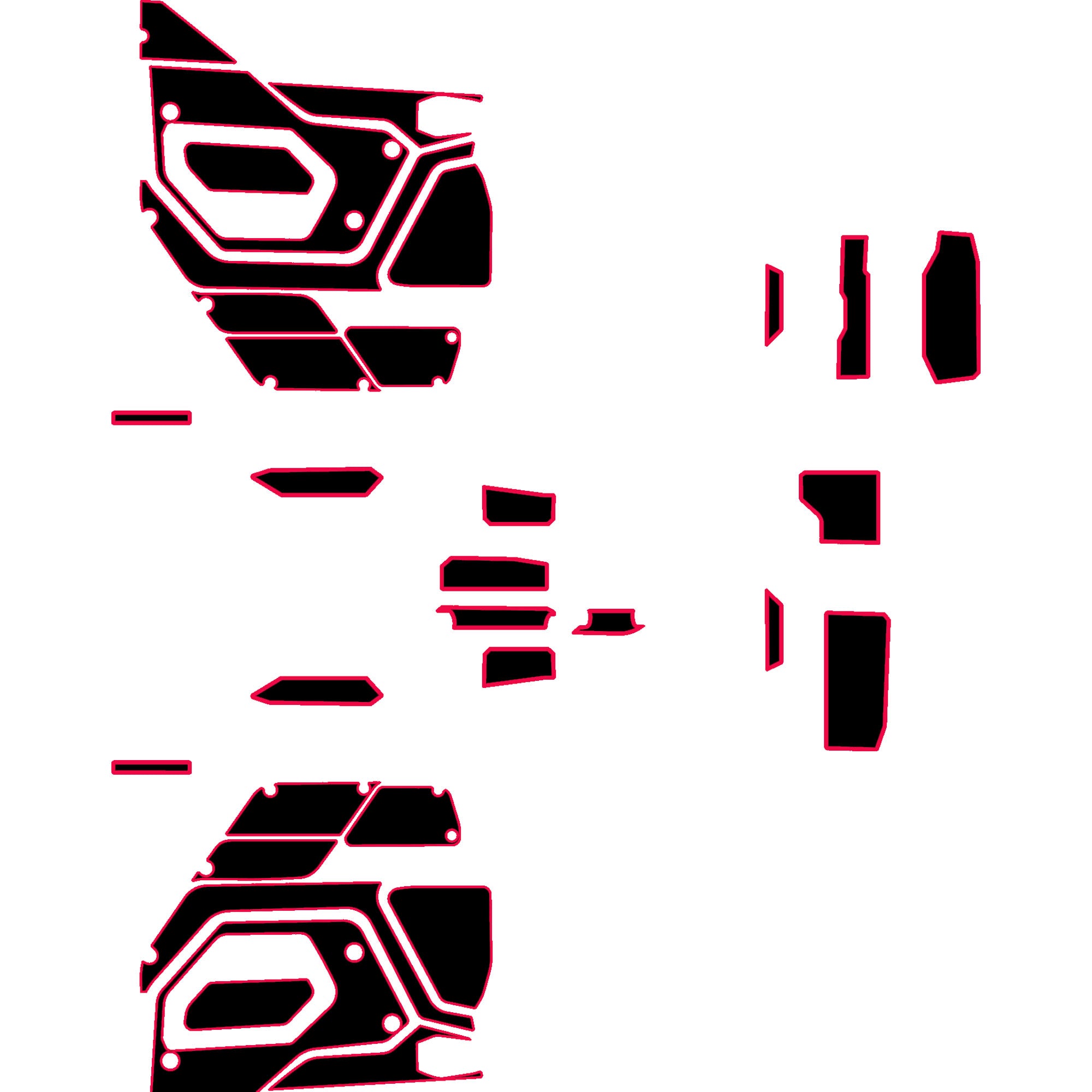 Polaris Xpedition - 2 Seat Door Liners & Dash Kit - OEM